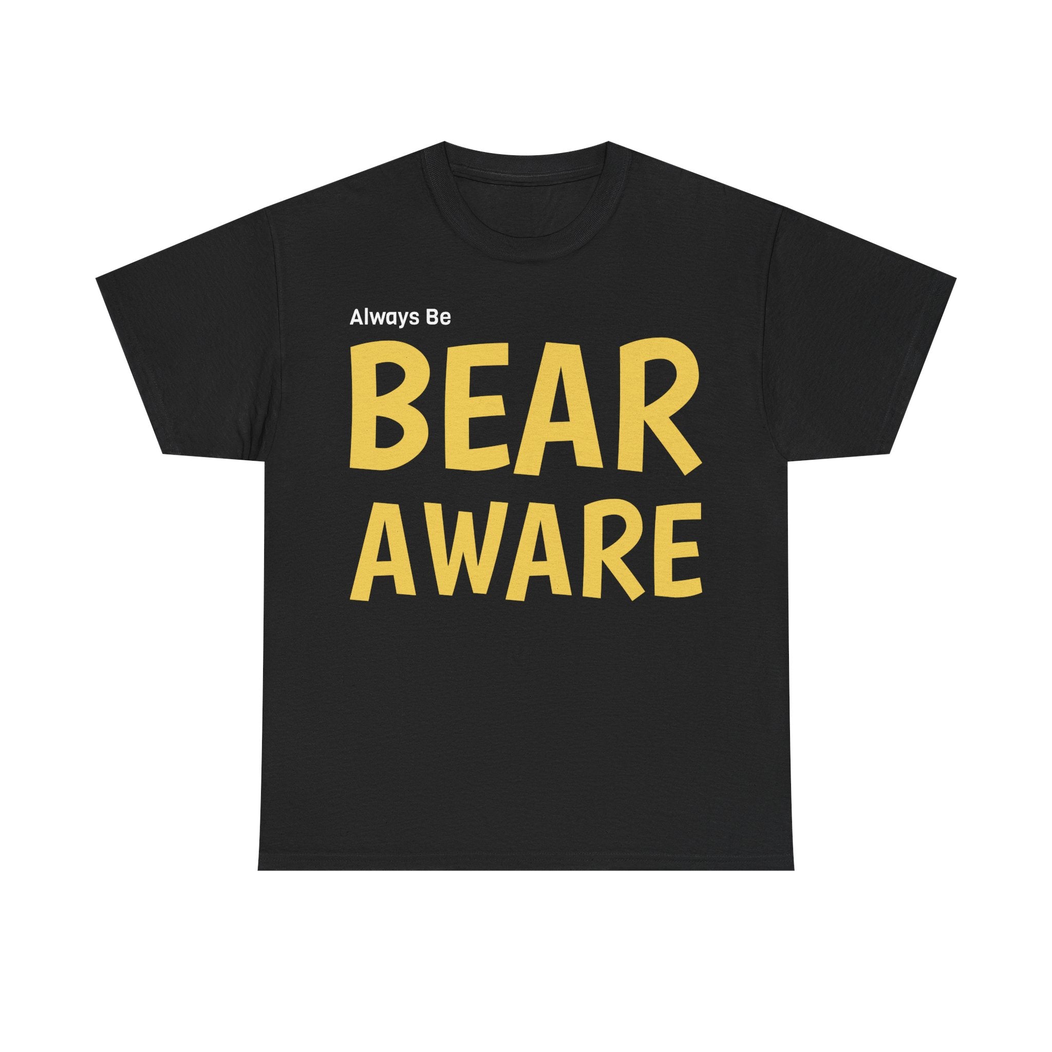 Bear Aware Unisex Cotton T-Shirt - Wildlife Awareness