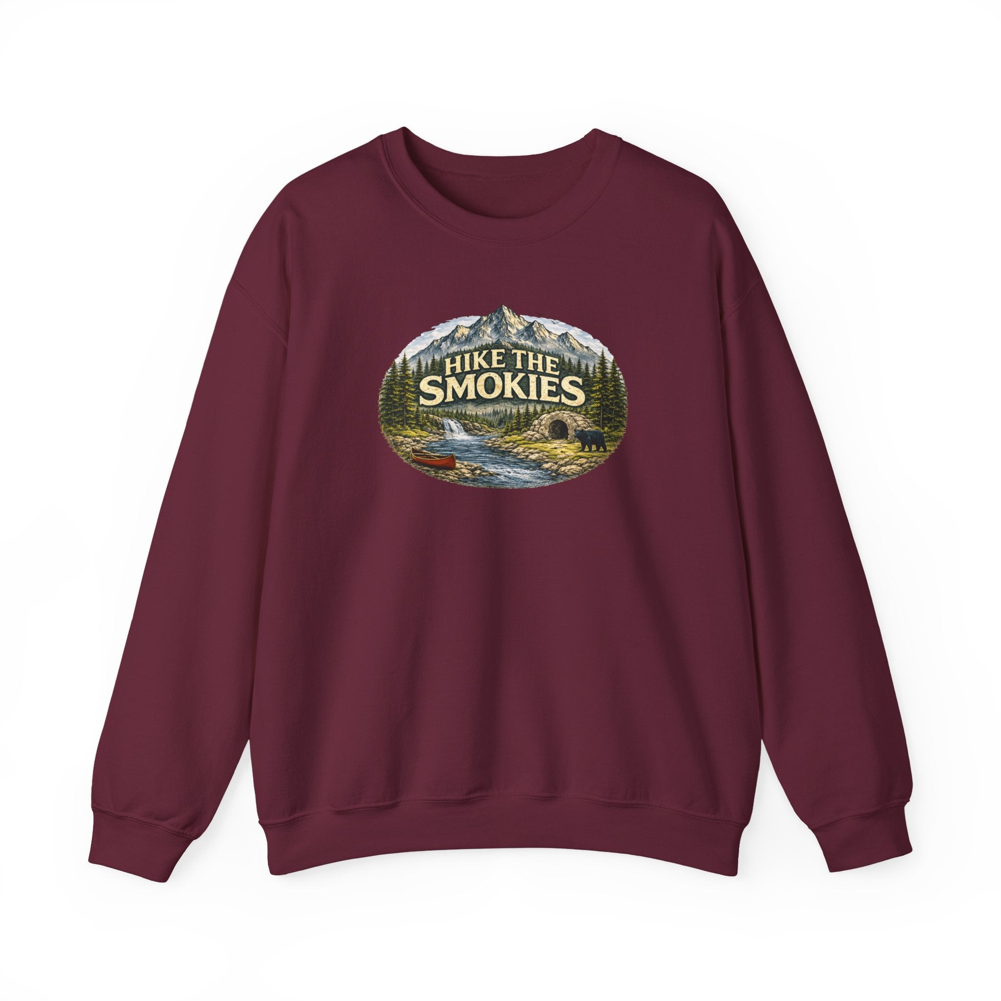 Hike the Smokies Sweatshirt — Mountain Trail Vintage Unisex Crewneck