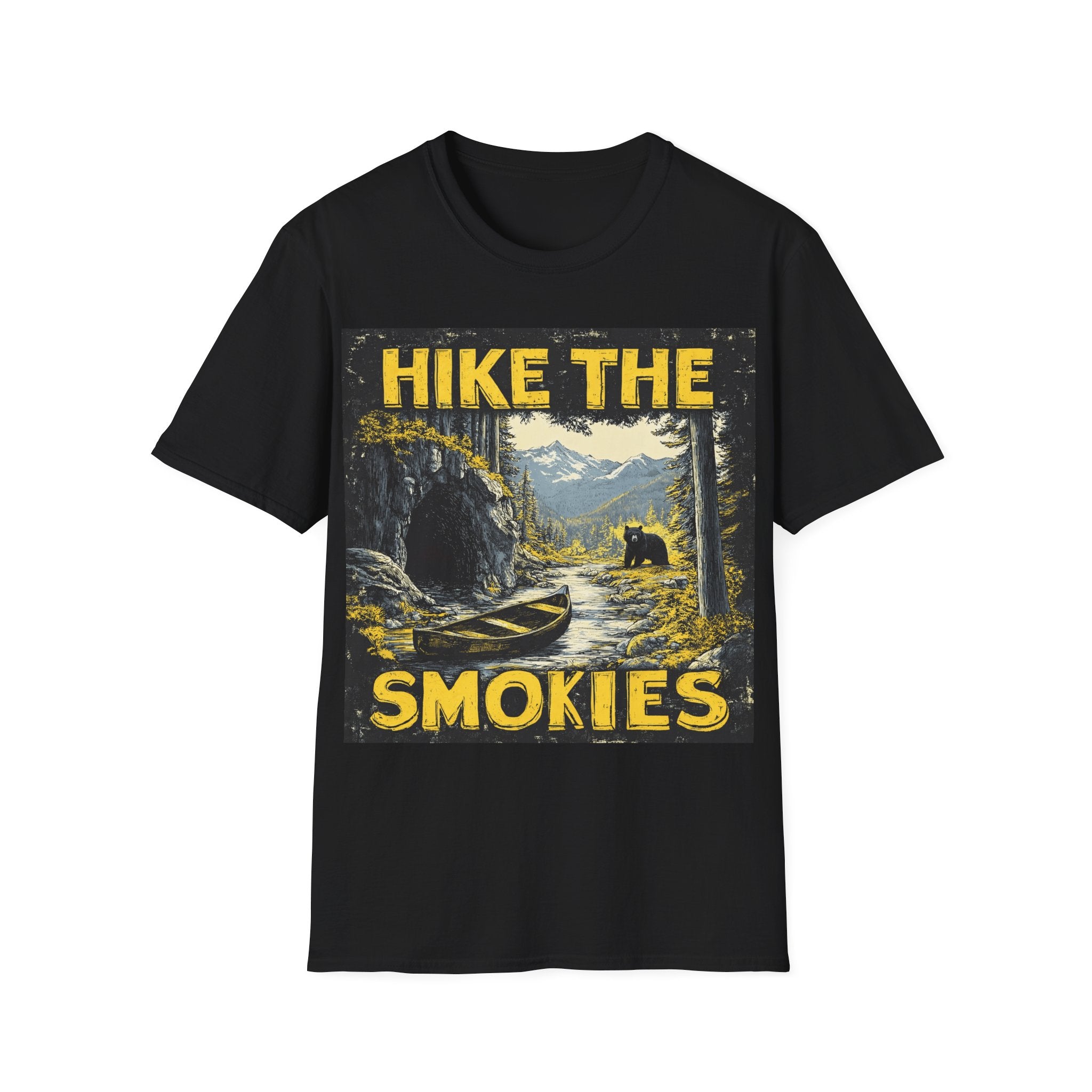 Hike the Smokies T-Shirt — Vintage Smoky Mountains Hiking Tee