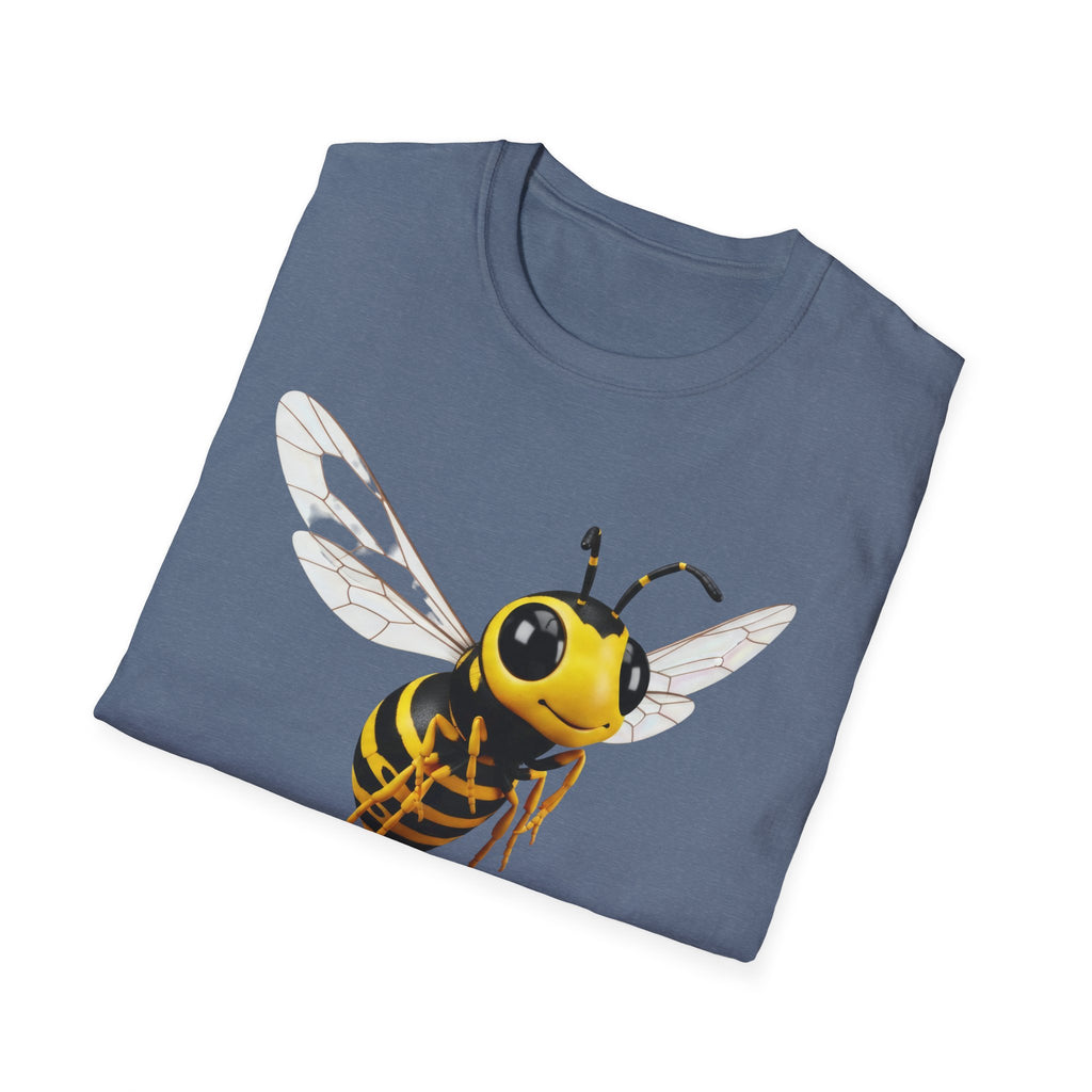 Bee Graphic T-Shirt — Cute Yellow Honeybee Illustration Tee