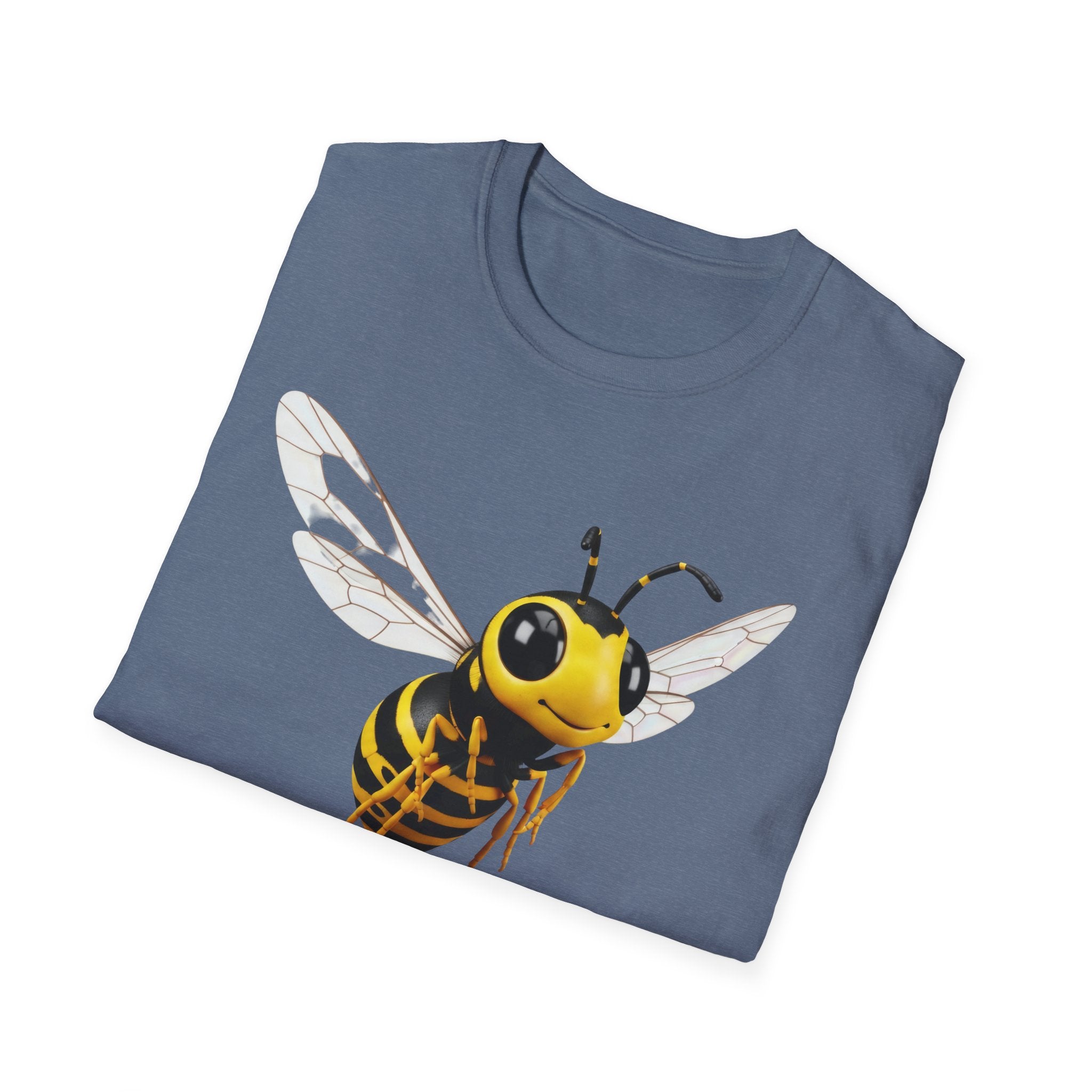 Bee Graphic T-Shirt — Cute Yellow Honeybee Illustration Tee