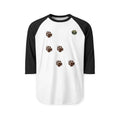 Bear Paw Tracks Unisex Raglan Shirt | Muddy Wildlife Trail Tee