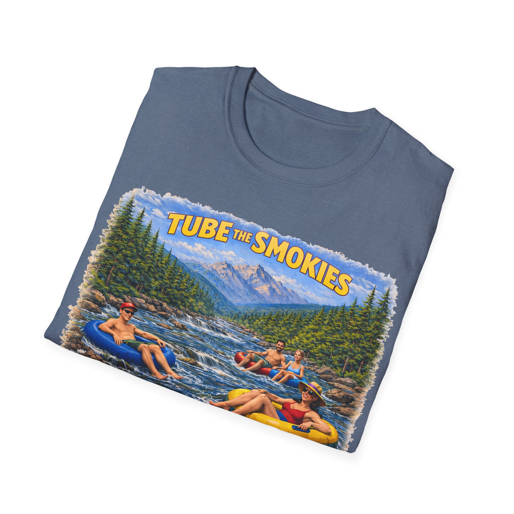 Tube the Smokies Unisex T-Shirt — River Tubing Graphic Tee for Smoky Mountains Fans