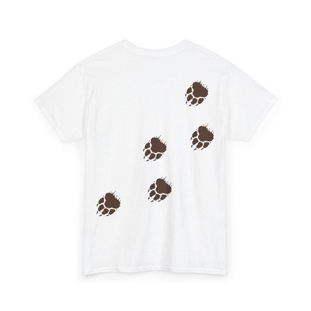 Muddy Bear Pawprint Unisex T‑Shirt — Wildlife Awareness