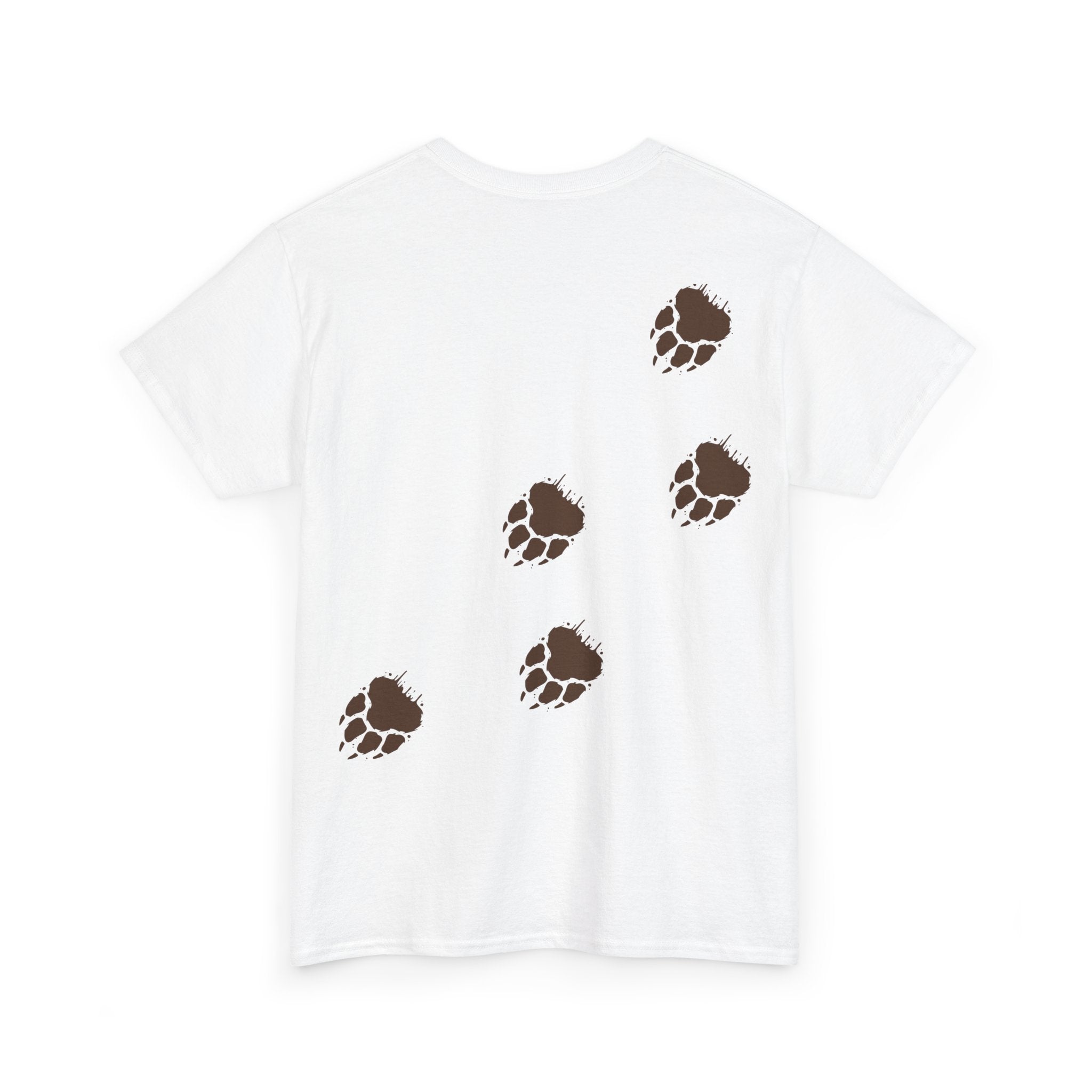 Muddy Bear Pawprint Unisex T‑Shirt — Wildlife Awareness