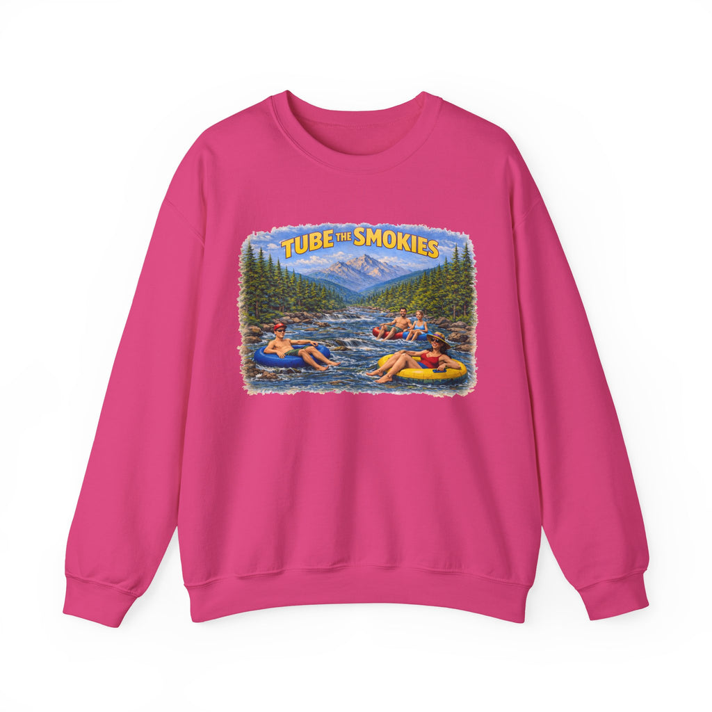 Tube the Smokies Crewneck Sweatshirt – Scenic River Tubing Graphic