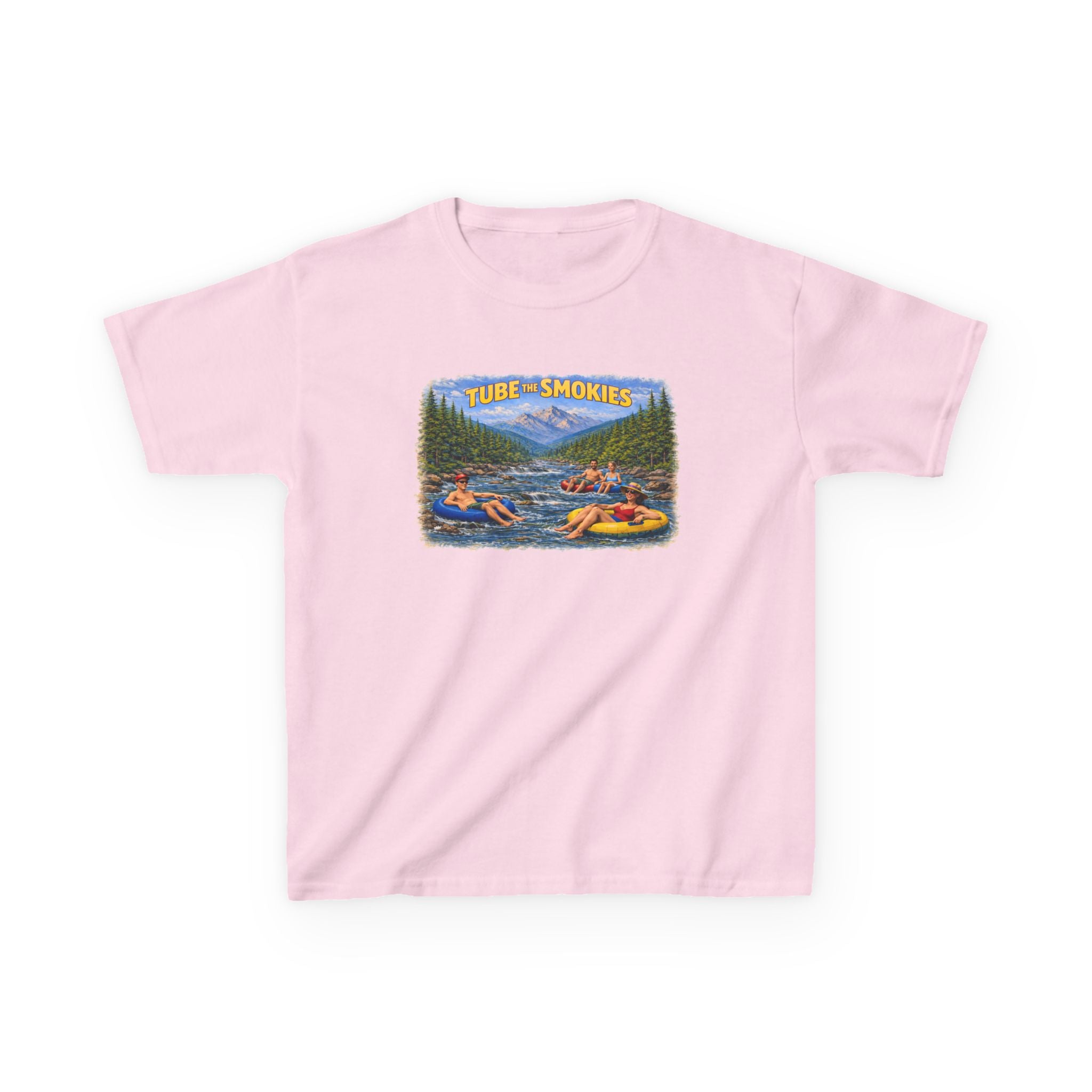 Kids Tee — 'Tube the Smokies' River Float Graphic