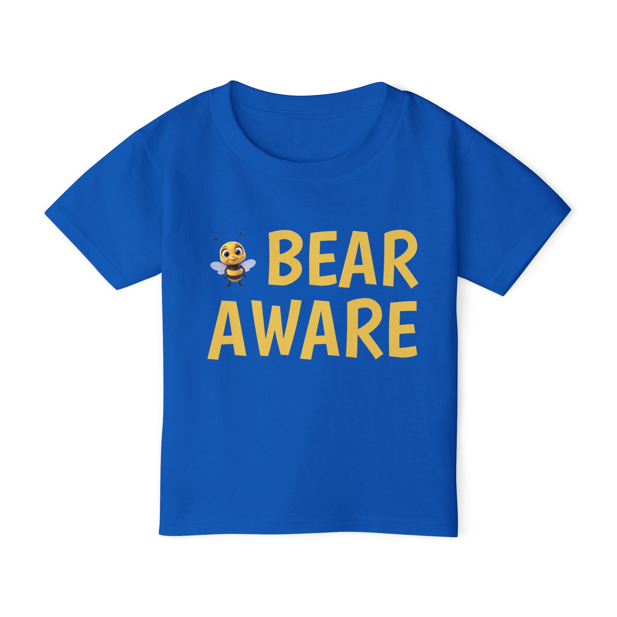 Bear Aware Toddler T-Shirt — Cute Bee Graphic Kids Tee