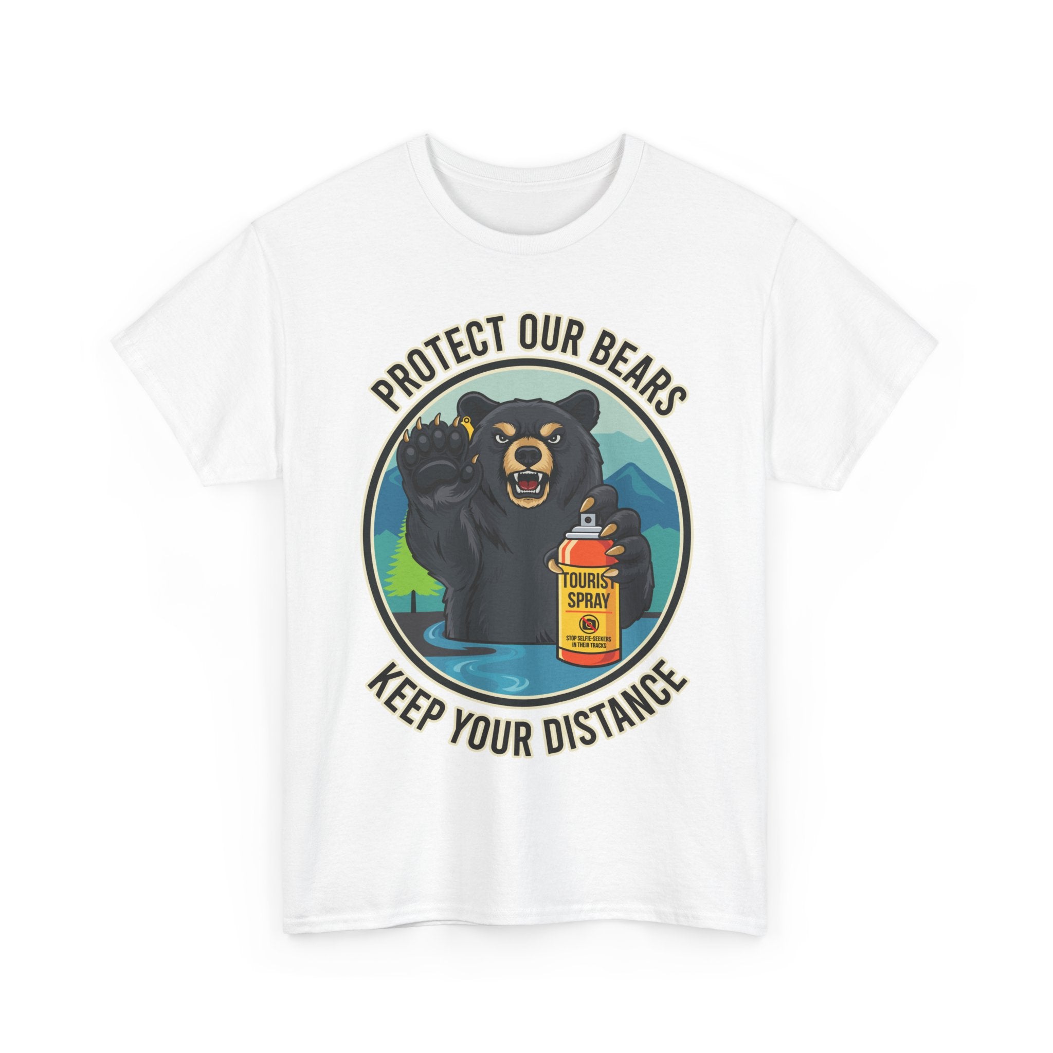 Smoky Mountain Black Bear Unisex Tee | Funny Wildlife Graphic
