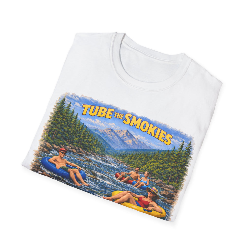 Tube the Smokies Unisex T-Shirt — River Tubing Graphic Tee for Smoky Mountains Fans