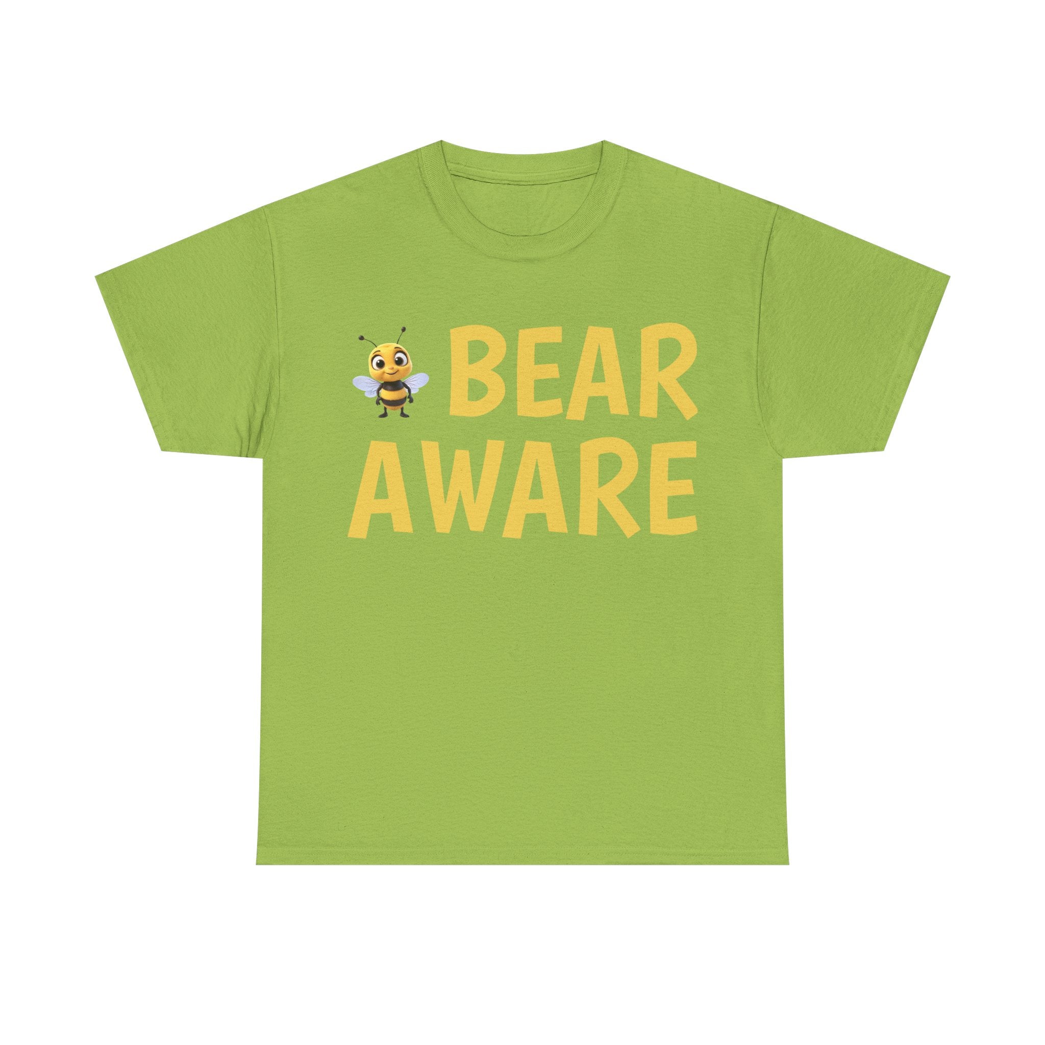 Bear Aware Unisex Tee — Cute Bee Graphic Wildlife Awareness T-Shirt