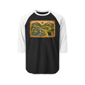 Bear Cave Treasure Map - Unisex Raglan Shirt
