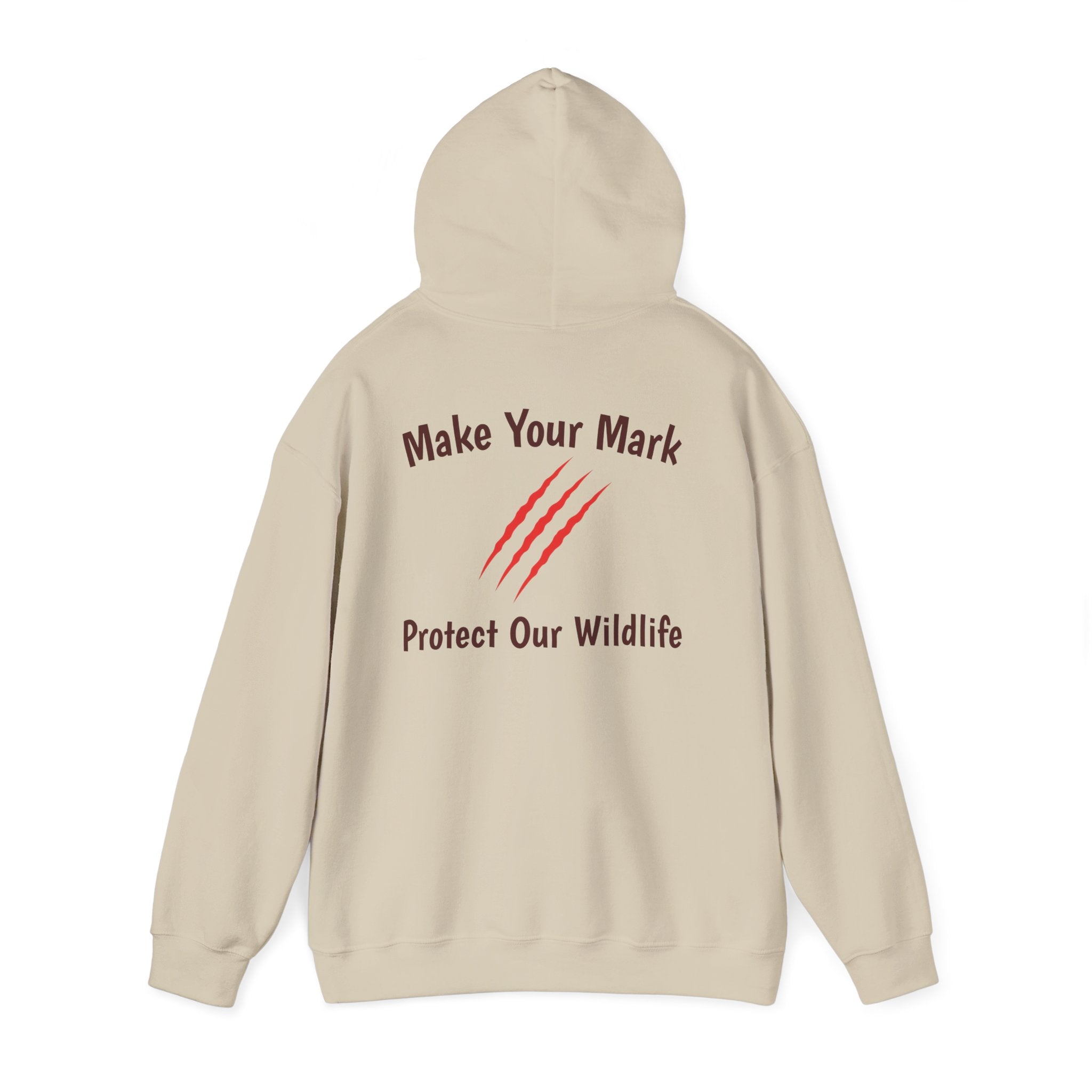 Wildlife Rescue Unisex Hoodie — "Make Your Mark: Protect Our Wildlife"