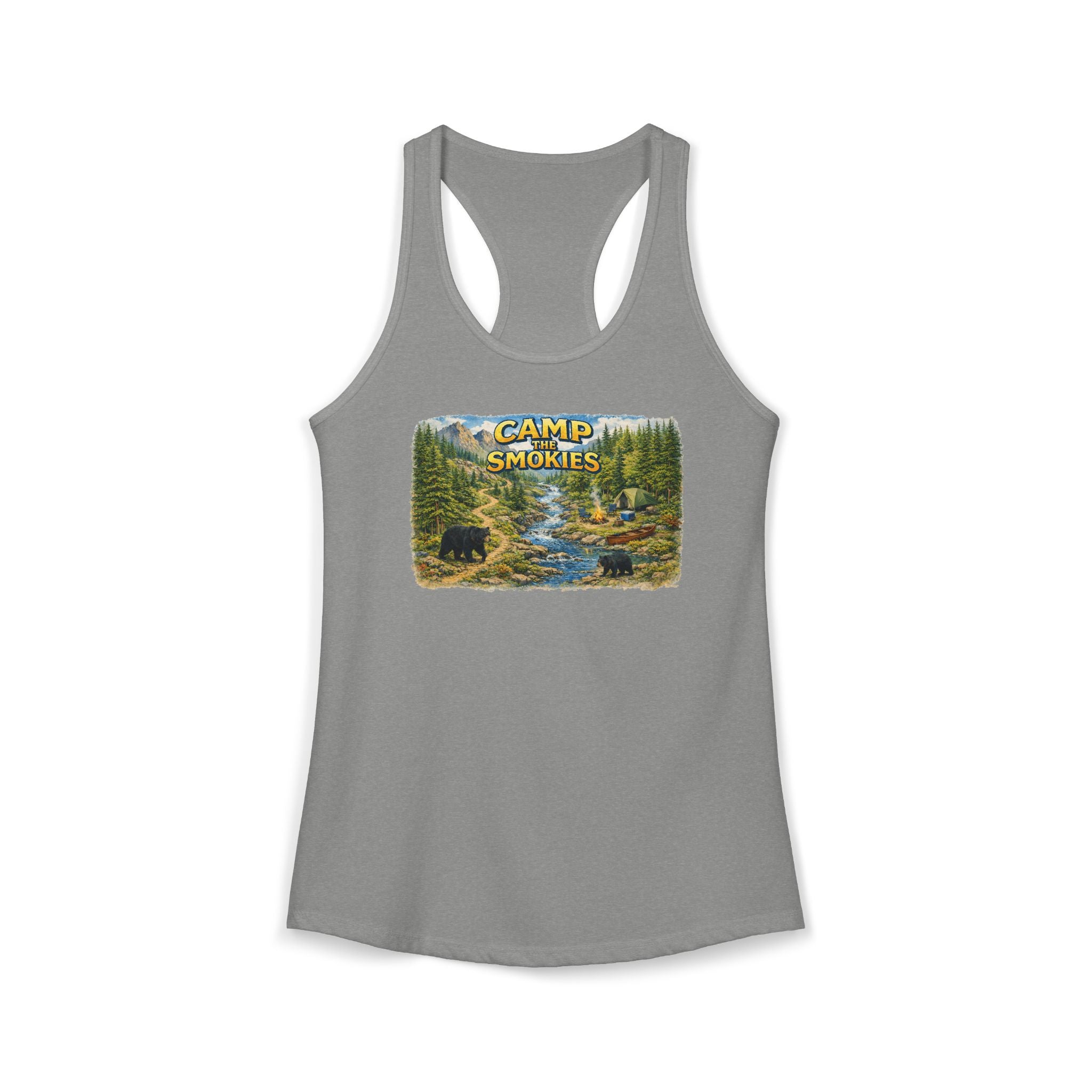 Smoky Mountains Camp River Racerback Tank — Back to Nature