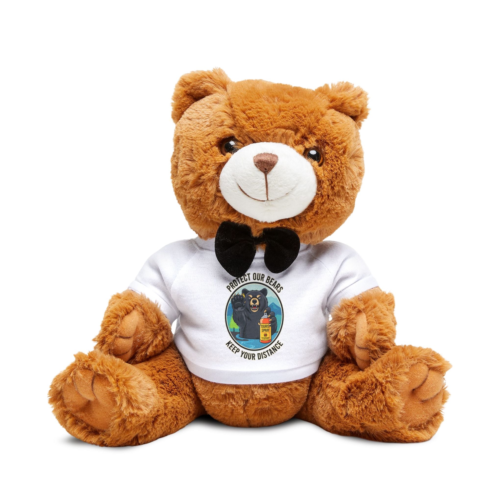 Smoky Mountain Teddy Bear with Cute Wilderness Cartoon T-Shirt