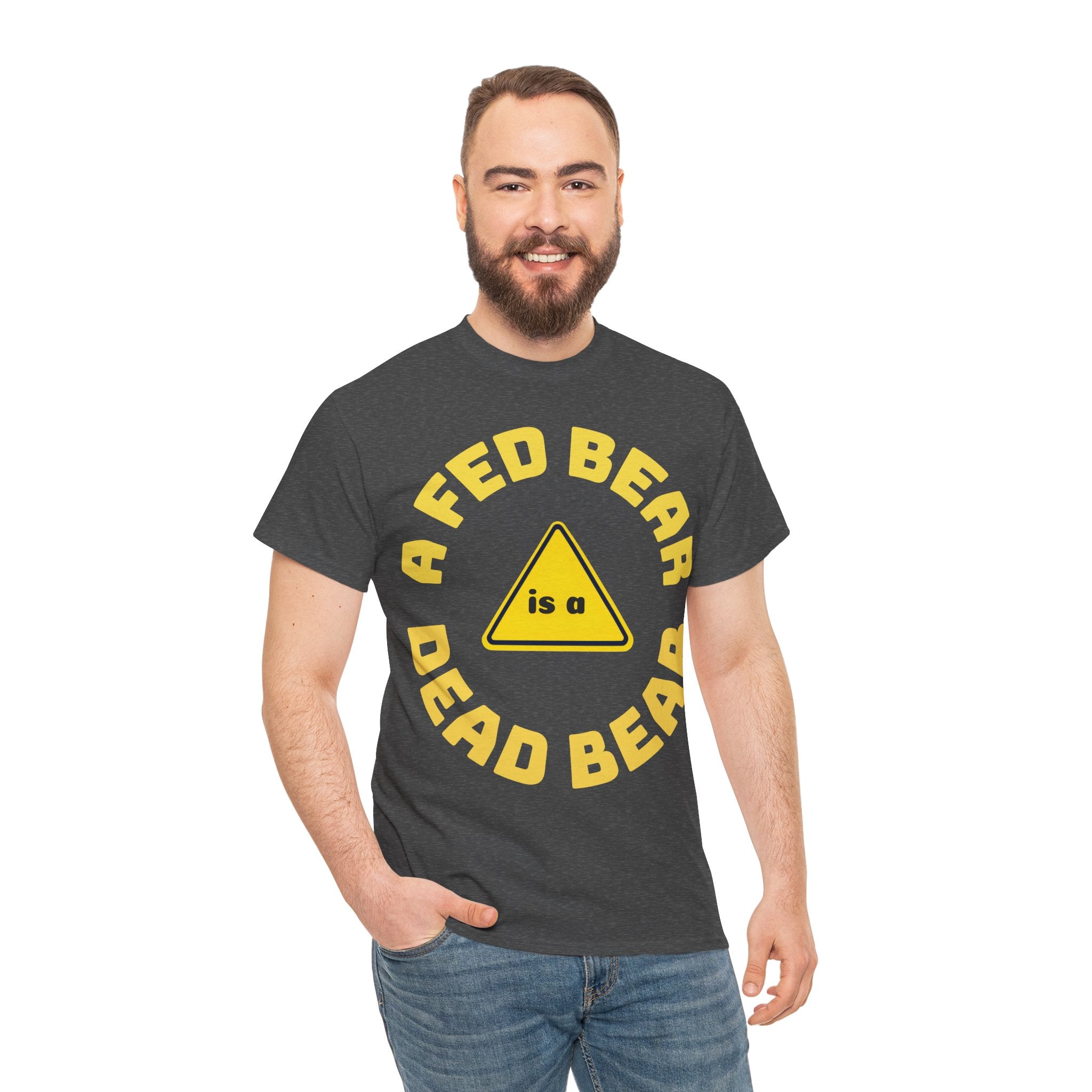 Fed Bear Unisex Cotton T-shirt — Stoic Wilderness Reminder