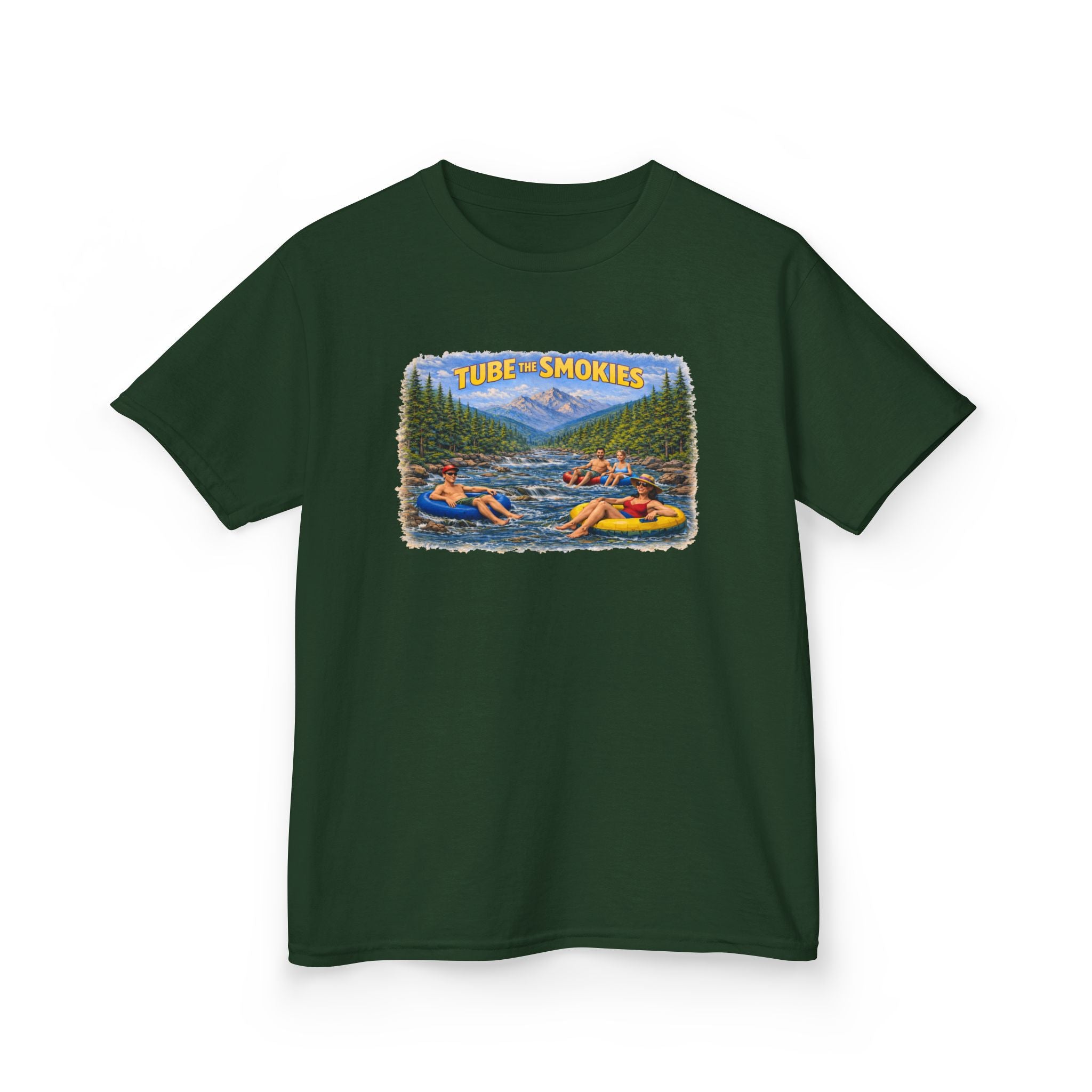 Kids Tee — 'Tube the Smokies' River Float Graphic