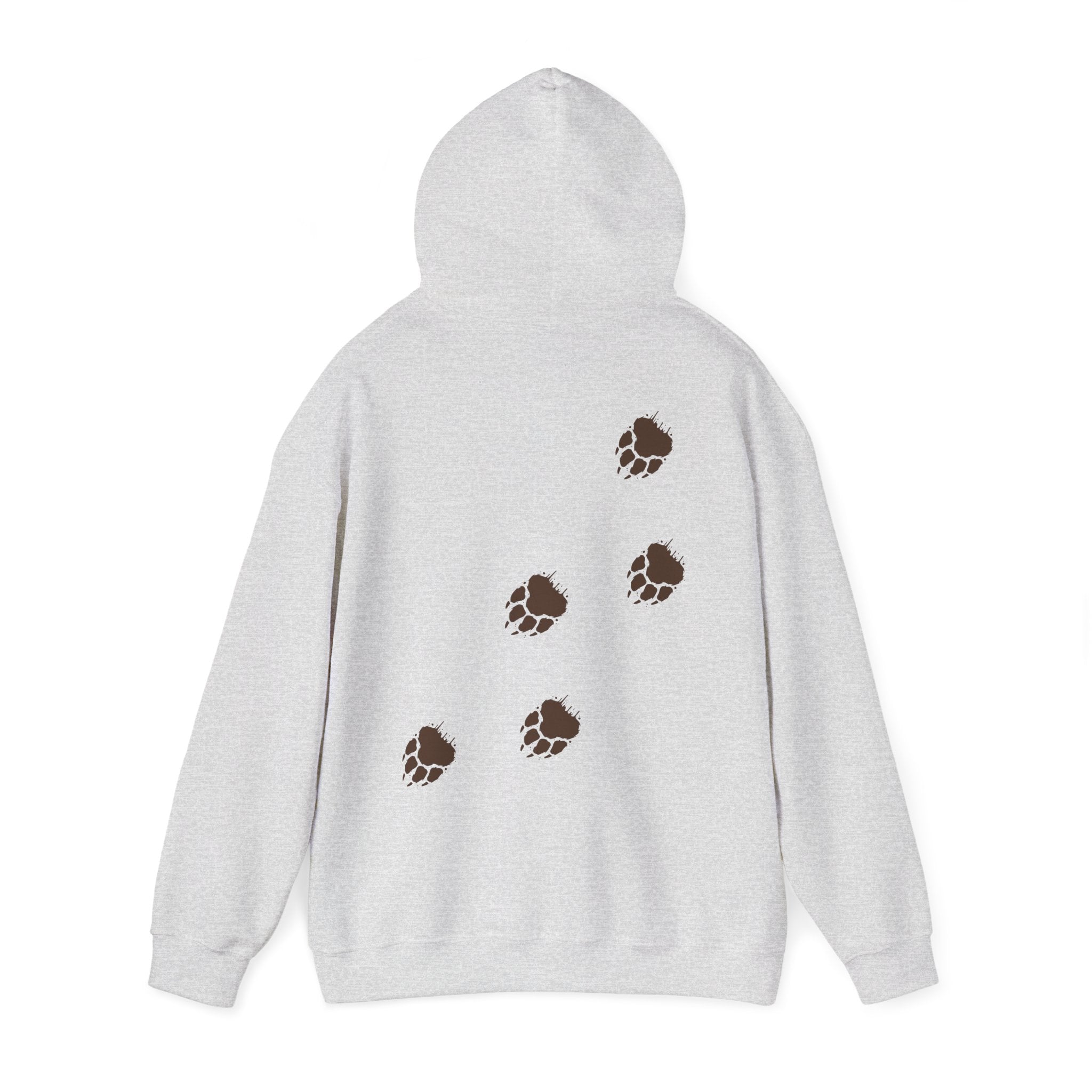 Muddy Bear Paw Tracks Unisex Hoodie  - Wildlife Awarenesas