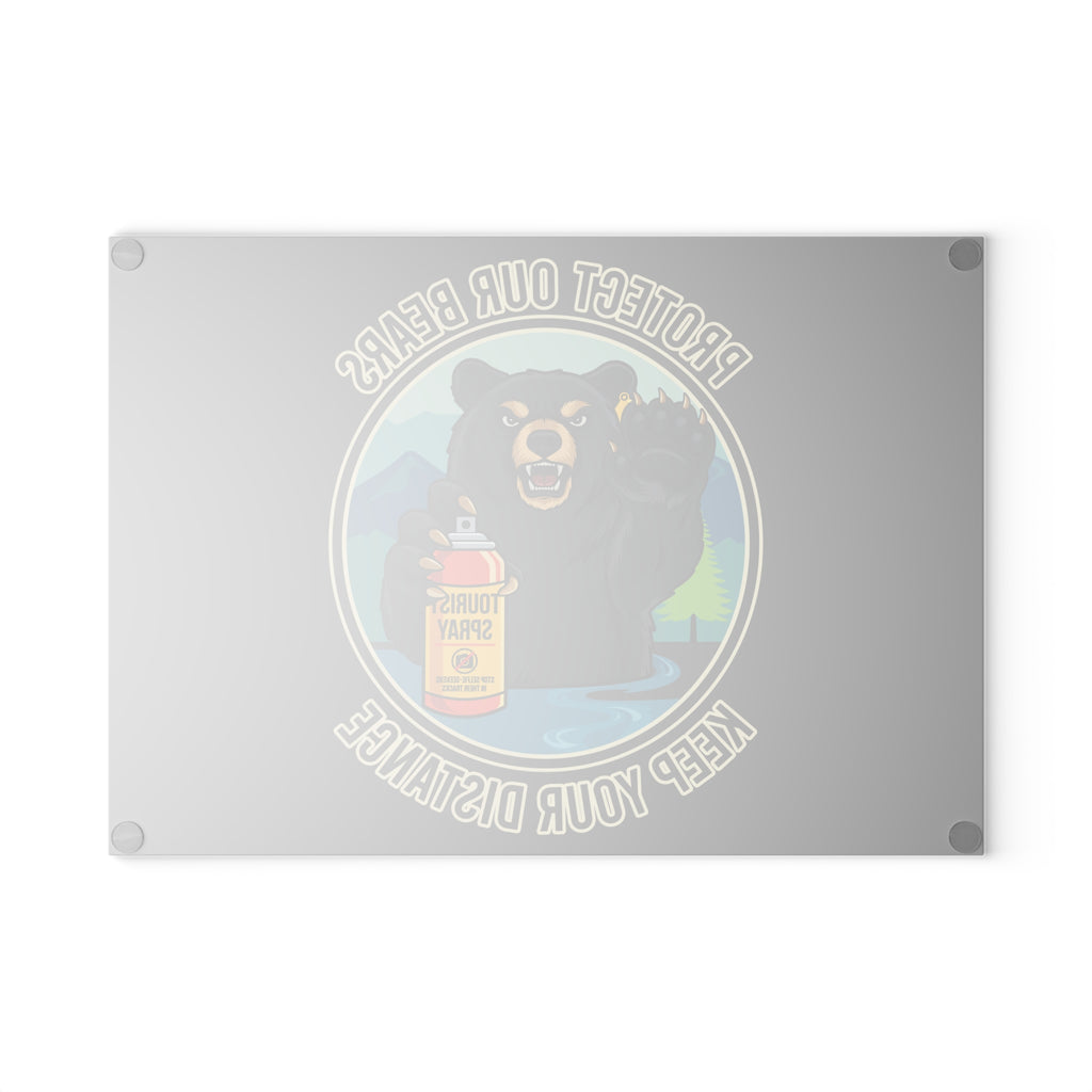 Protect Our Bears  Glass Cutting Board