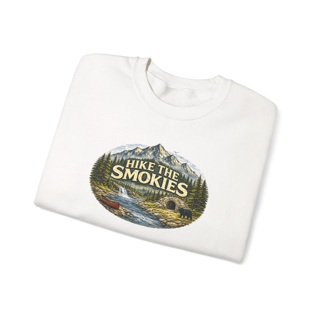 Hike the Smokies Sweatshirt — Mountain Trail Vintage Unisex Crewneck