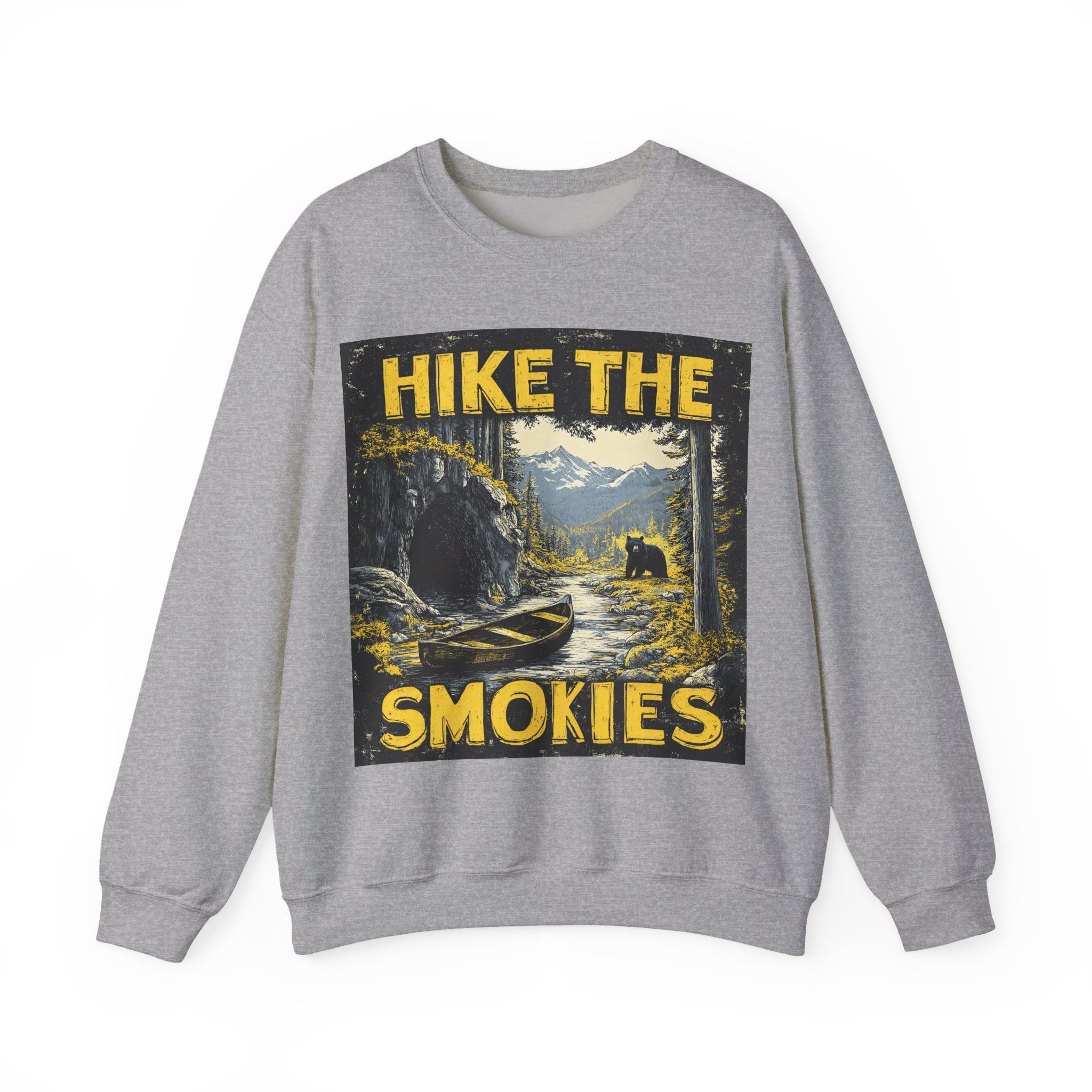 Hike the Smokies Sweatshirt — Vintage Mountain Hiking Unisex Crewneck