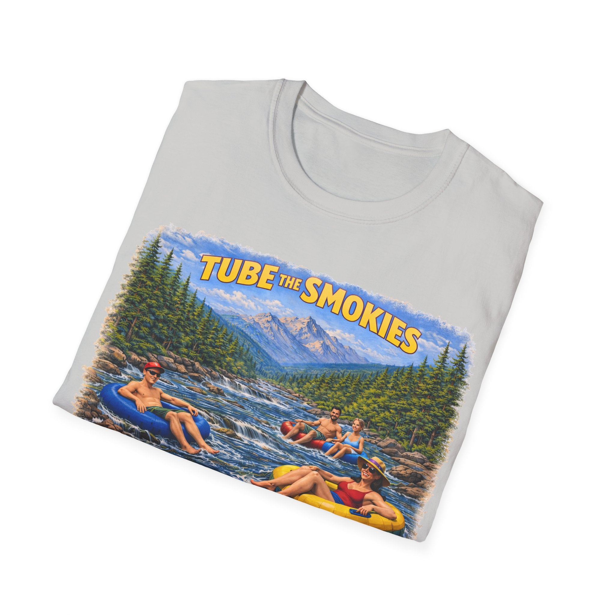 Tube the Smokies Unisex T-Shirt — River Tubing Graphic Tee for Smoky Mountains Fans