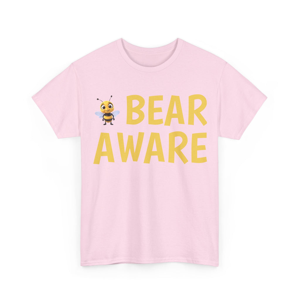 Bear Aware Unisex Tee — Cute Bee Graphic Wildlife Awareness T-Shirt