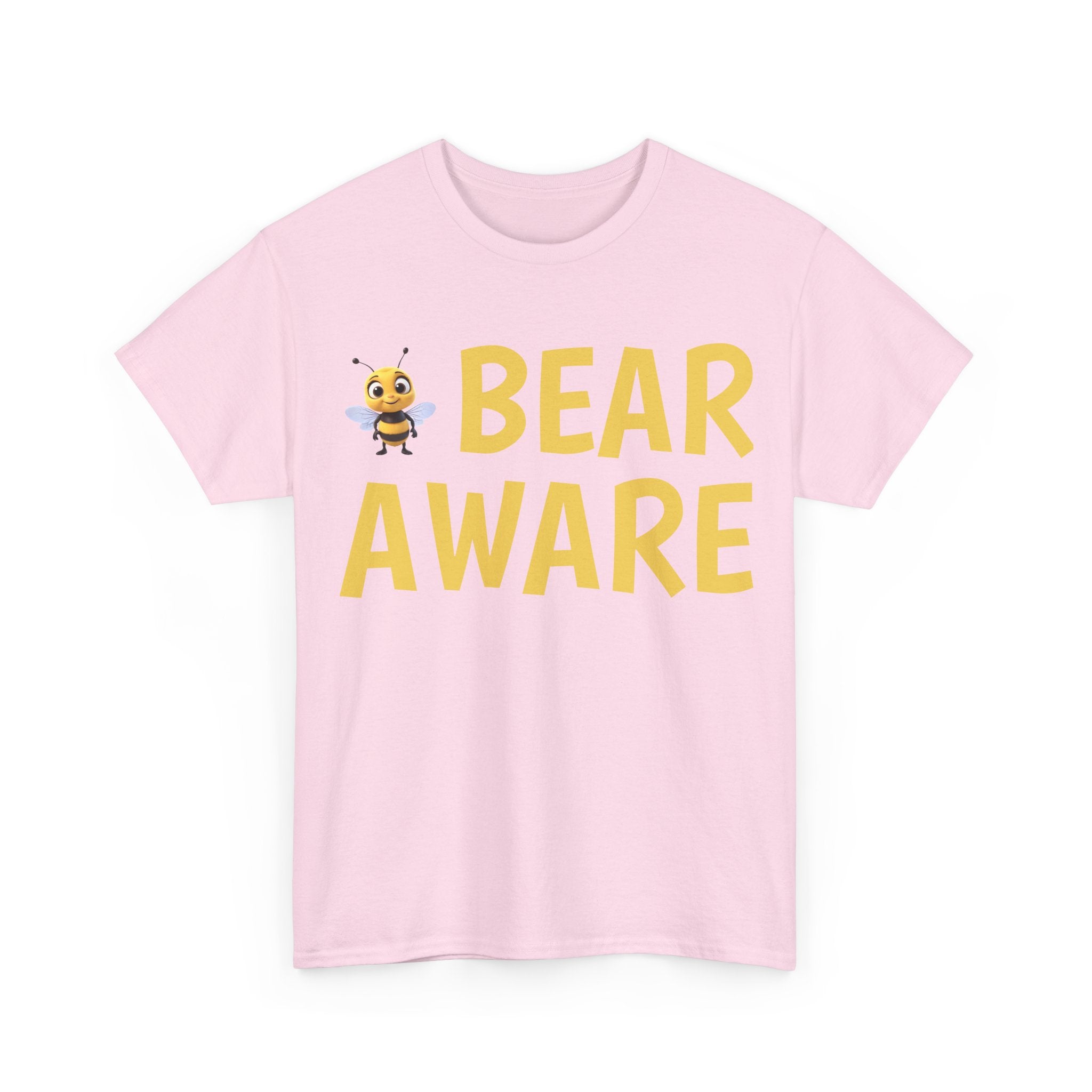 Bear Aware Unisex Tee — Cute Bee Graphic Wildlife Awareness T-Shirt