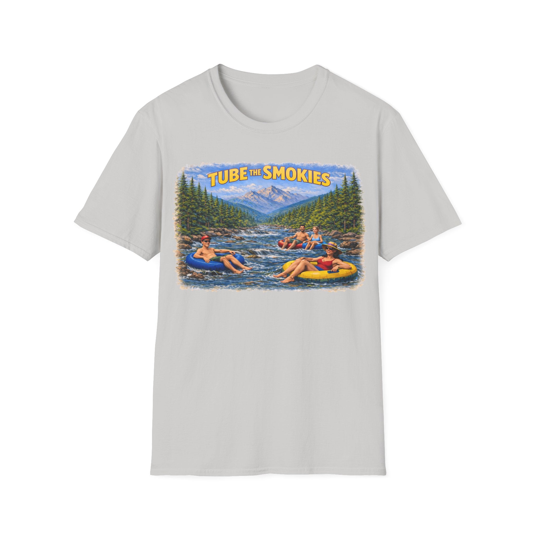Tube the Smokies Unisex T-Shirt — River Tubing Graphic Tee for Smoky Mountains Fans