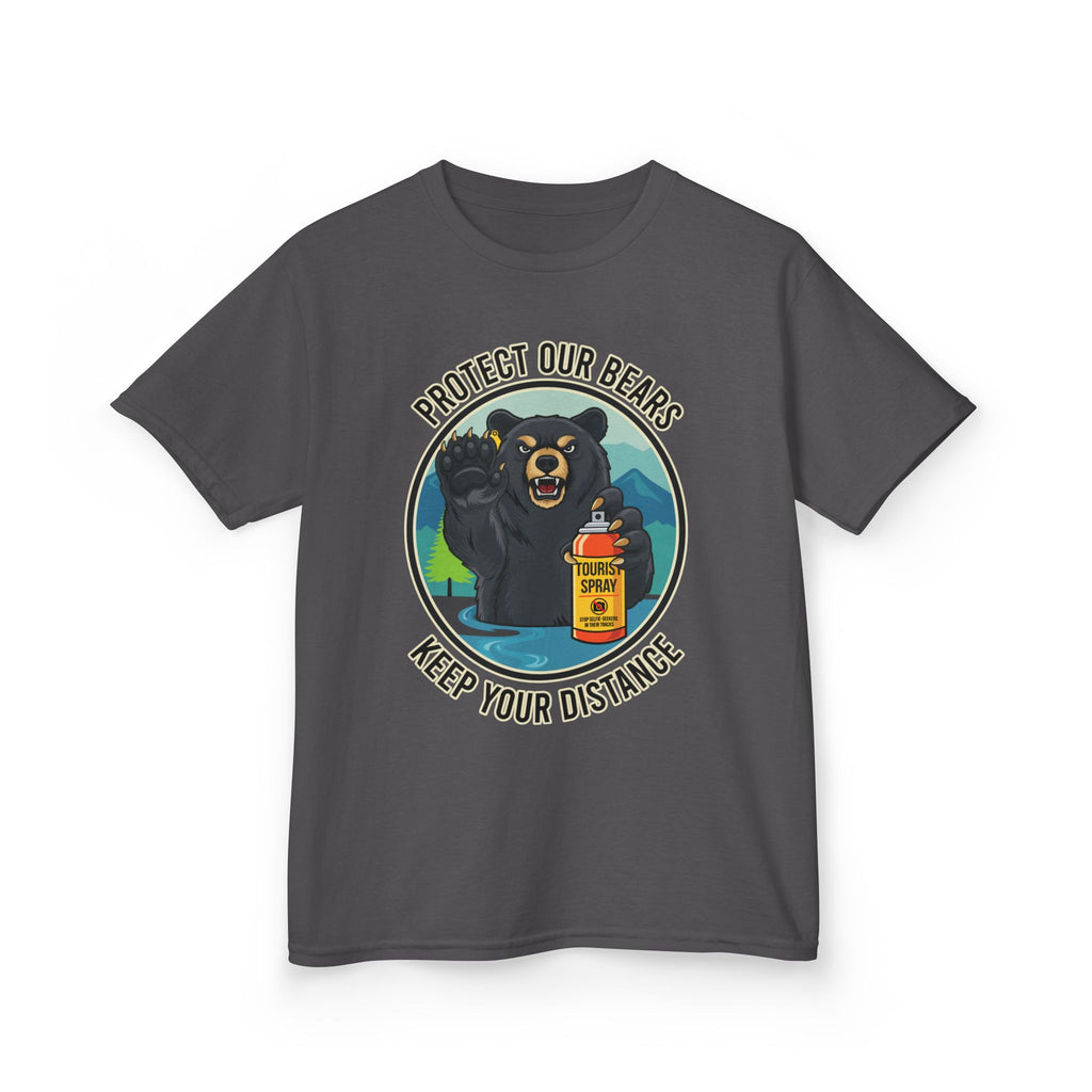 Kids T‑Shirt — "Protect Our Bears, Keep Your Distance" Cute Bear Conservation Tee