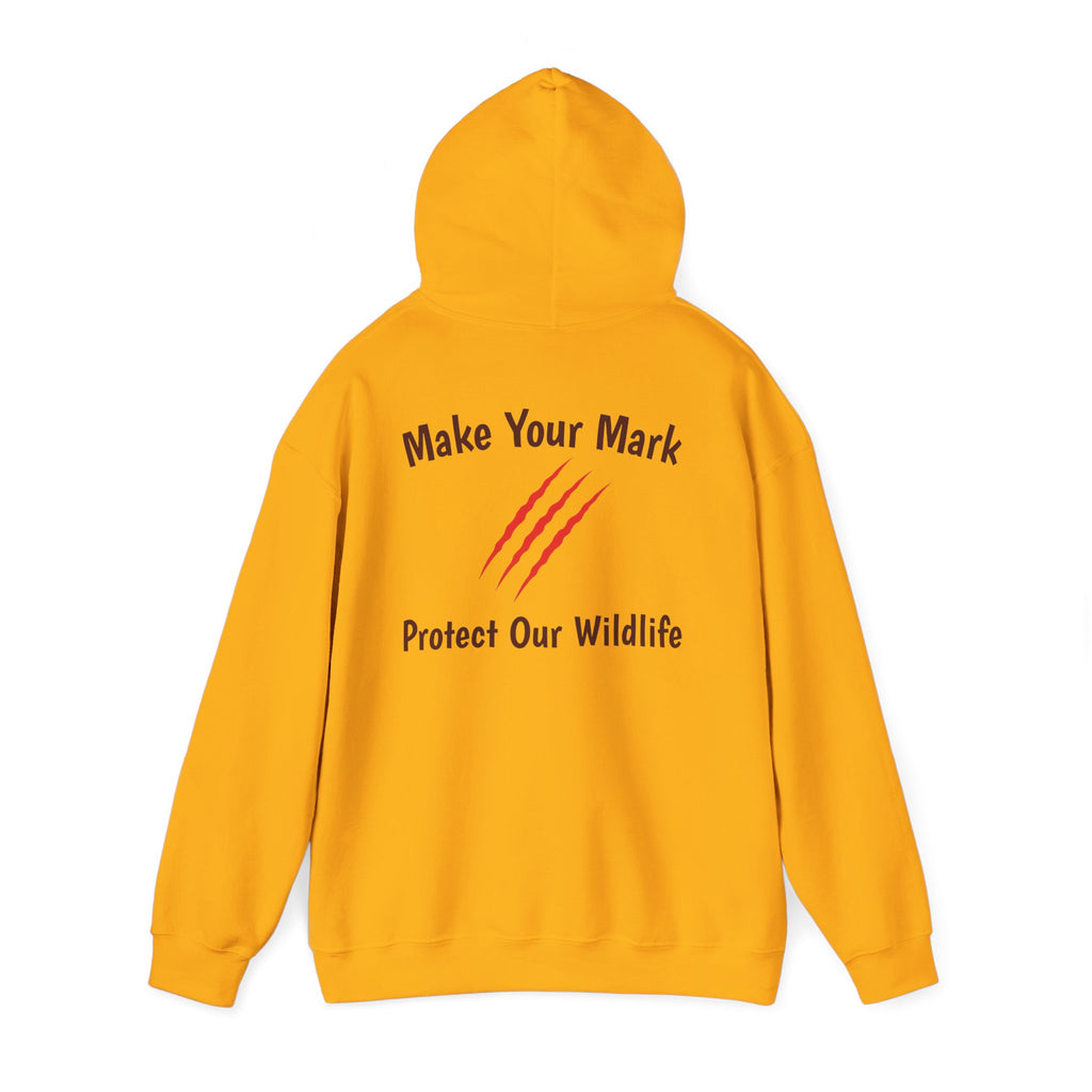Wildlife Rescue Unisex Hoodie — "Make Your Mark: Protect Our Wildlife"