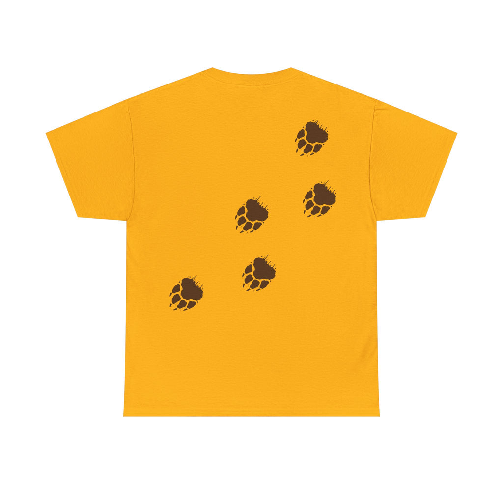 Muddy Bear Pawprint Unisex T‑Shirt — Wildlife Awareness