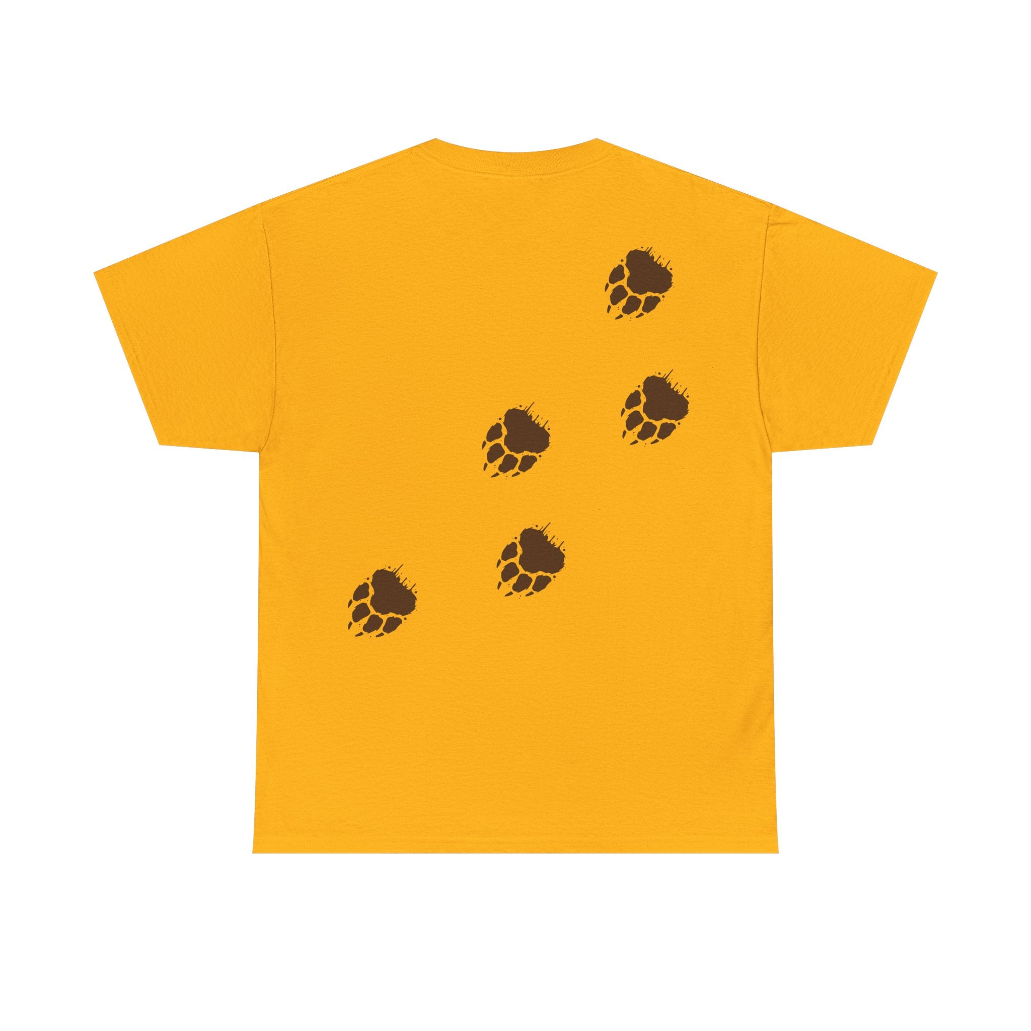 Muddy Bear Pawprint Unisex T‑Shirt — Wildlife Awareness