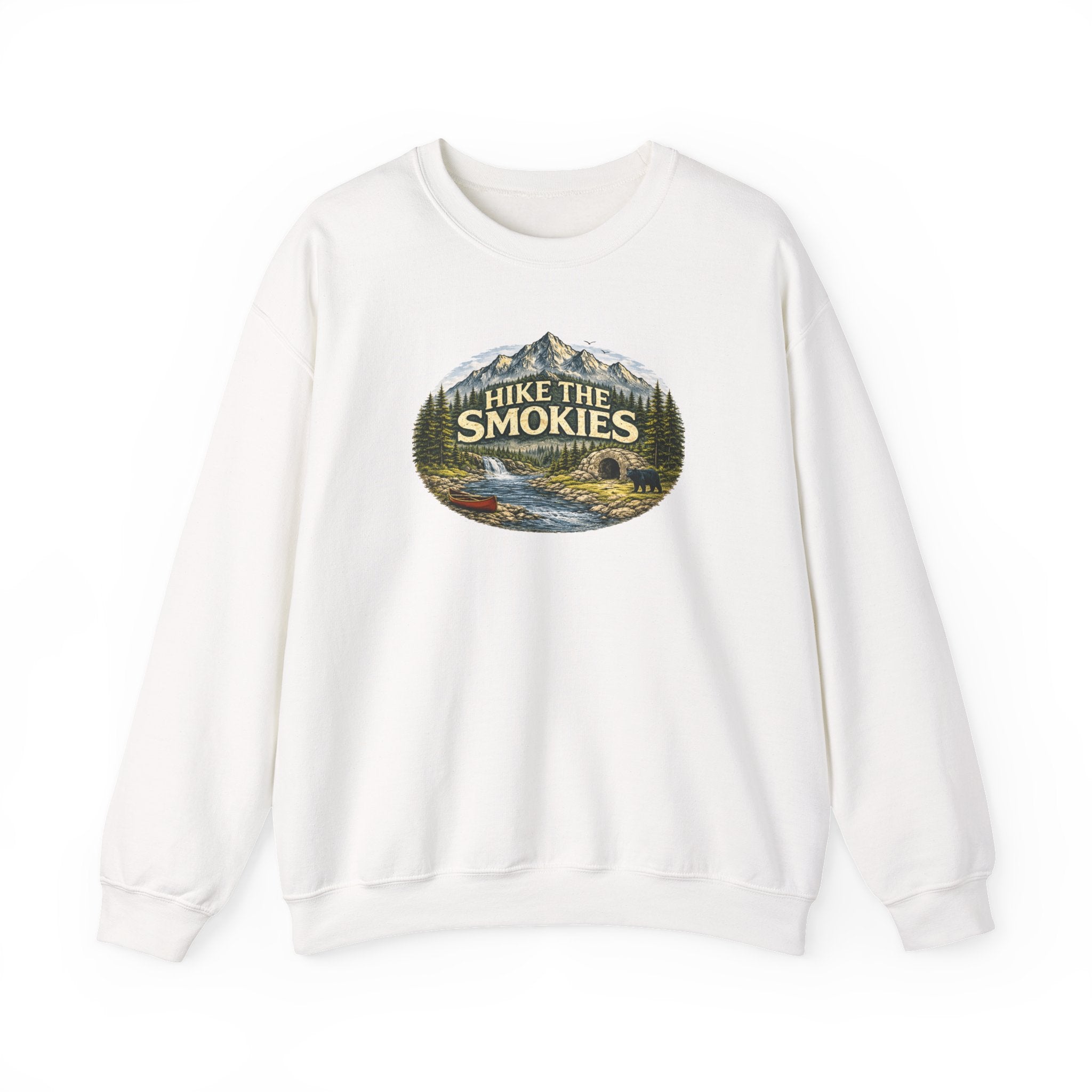 Hike the Smokies Sweatshirt — Mountain Trail Vintage Unisex Crewneck