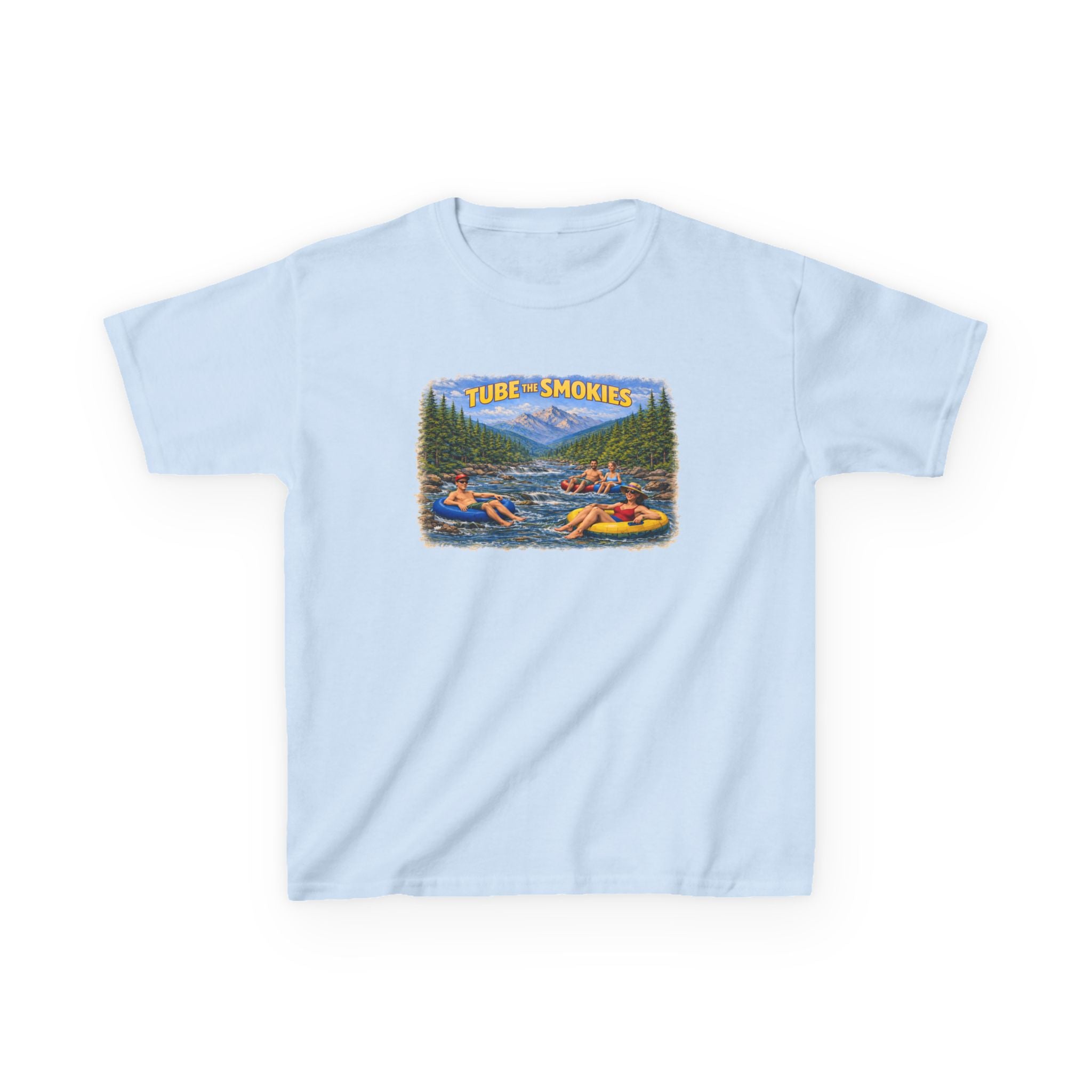 Kids Tee — 'Tube the Smokies' River Float Graphic