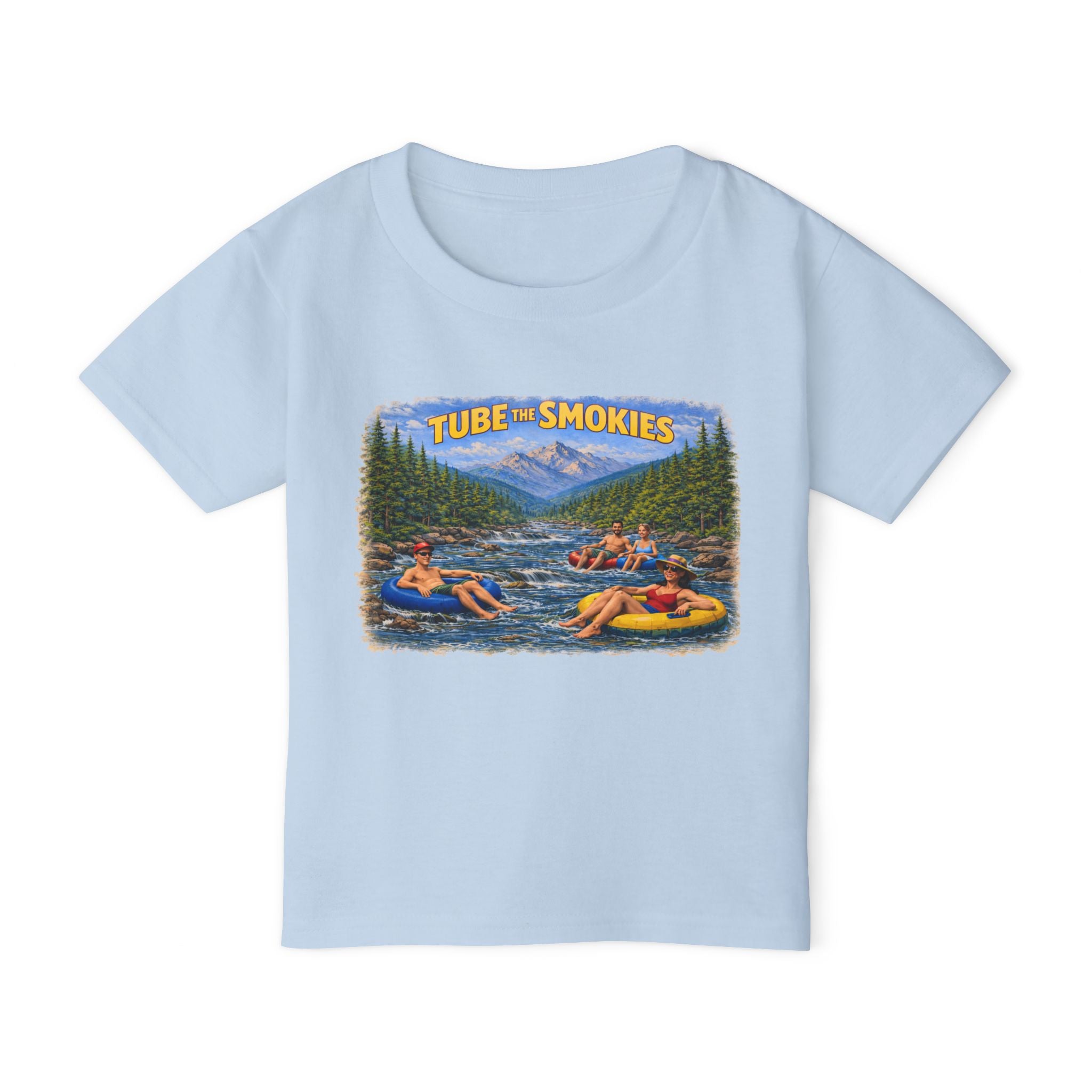 Tube the Smokies Toddler T-Shirt - Kids Summer River Tubing Graphic Tee
