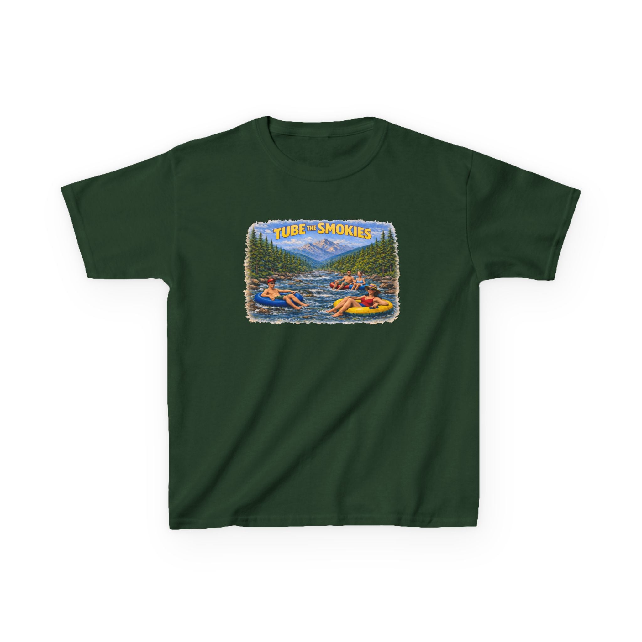 Kids Tee — 'Tube the Smokies' River Float Graphic