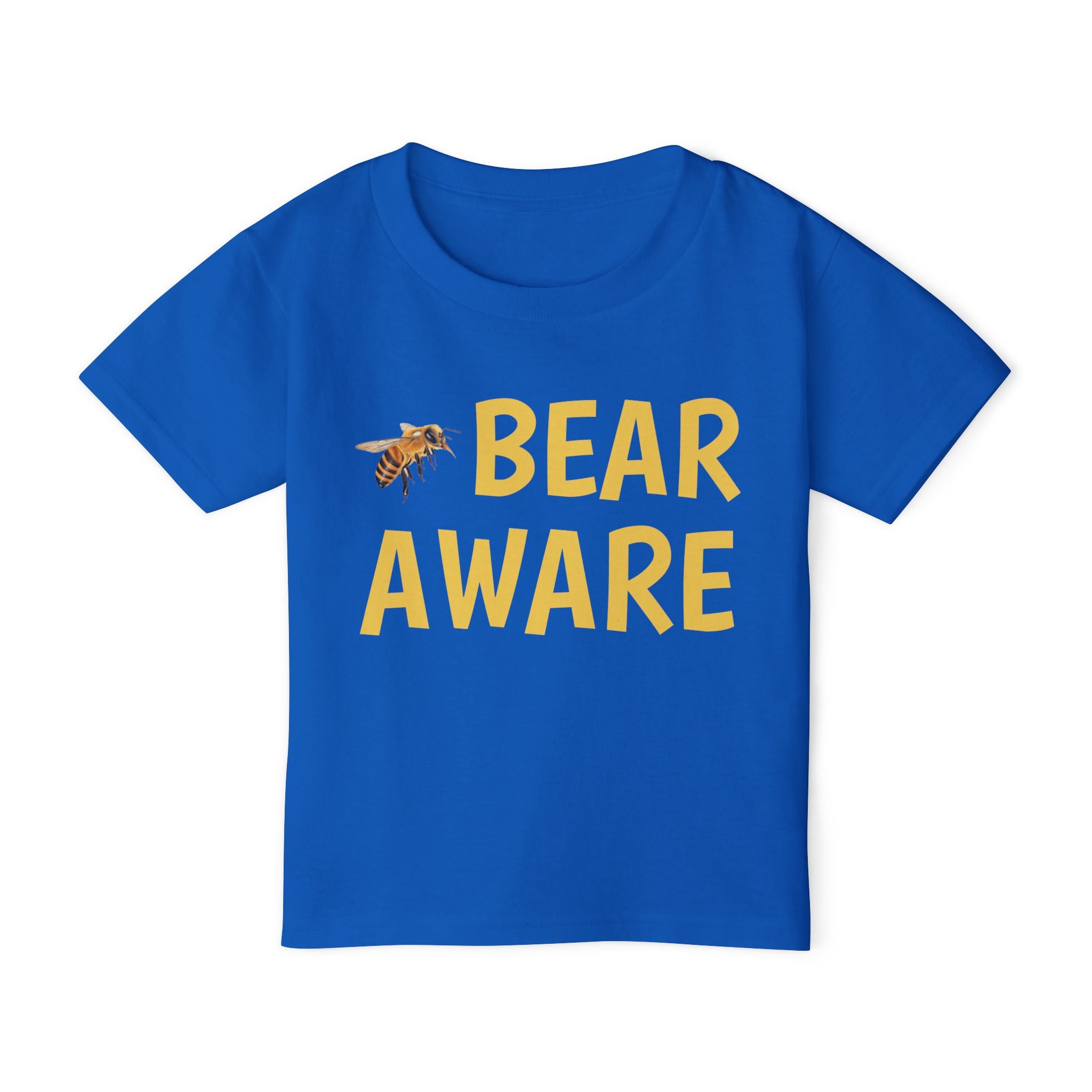 Bear Aware Toddler T-Shirt — Cute Bee Graphic Preschool Tee