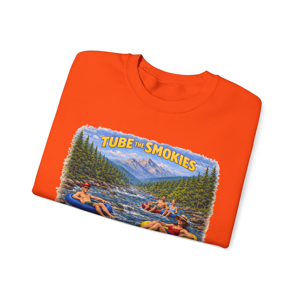 Tube the Smokies Crewneck Sweatshirt – Scenic River Tubing Graphic