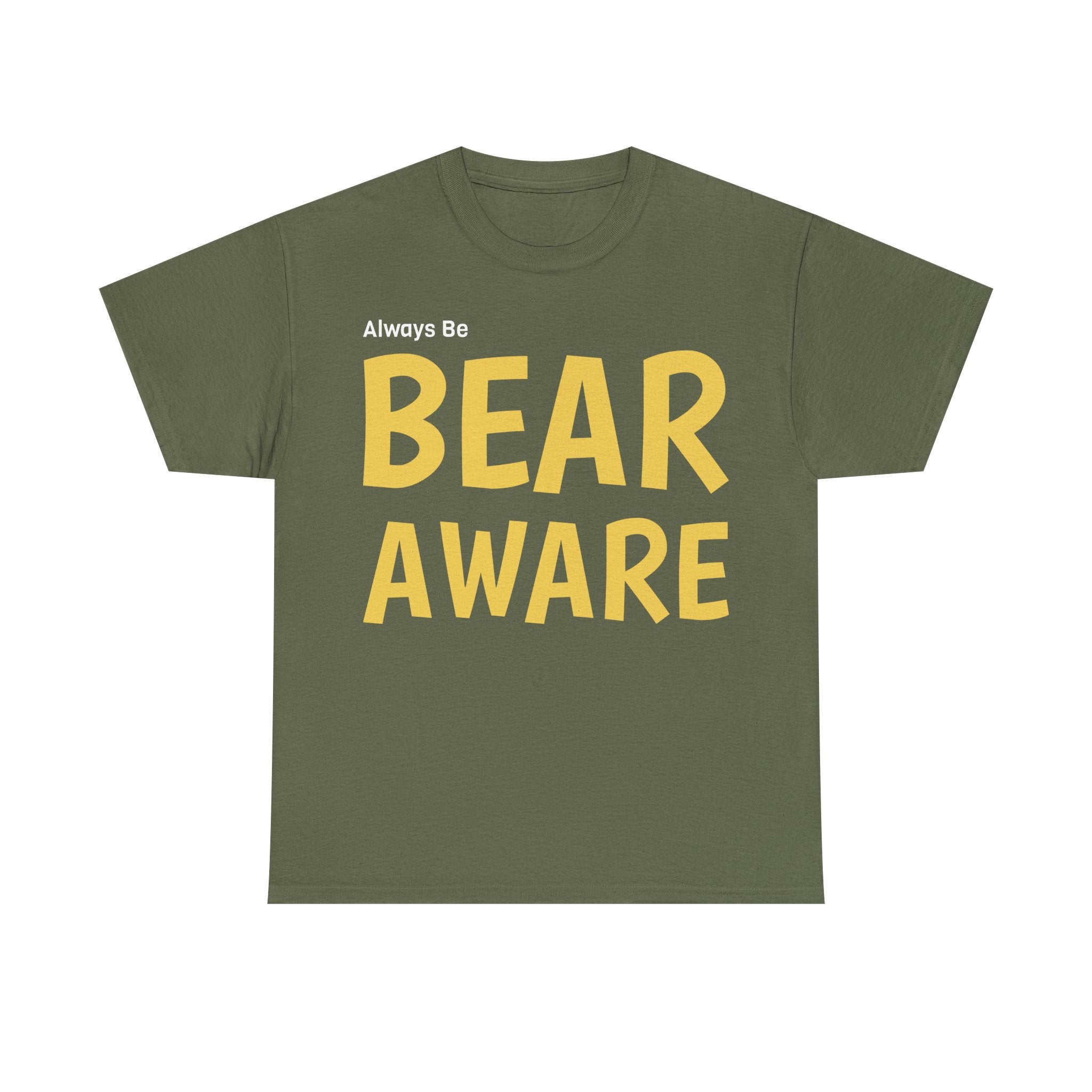 Bear Aware Unisex Cotton T-Shirt - Wildlife Awareness