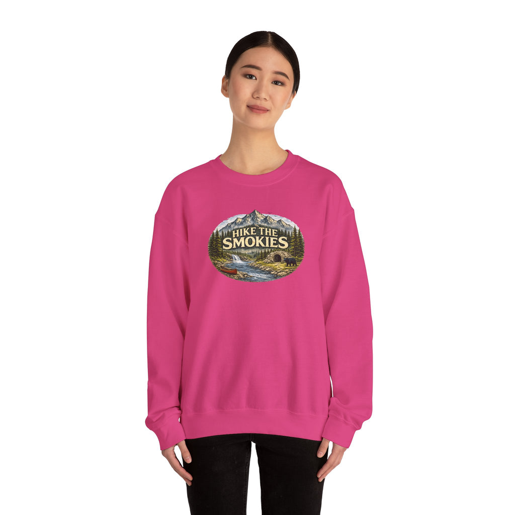 Hike the Smokies Sweatshirt — Mountain Trail Vintage Unisex Crewneck