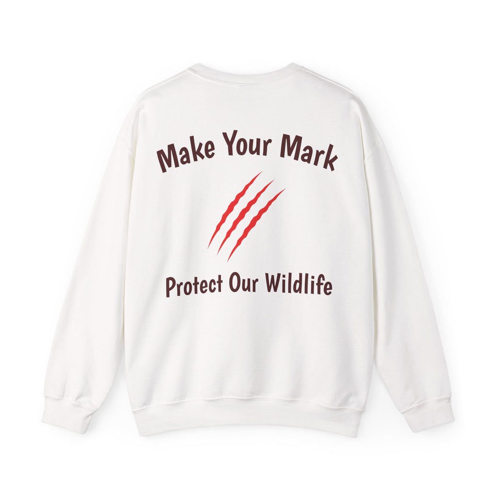 Make Your Mark  Unisex Crewneck Sweatshirt /  Wildlife Advocacy