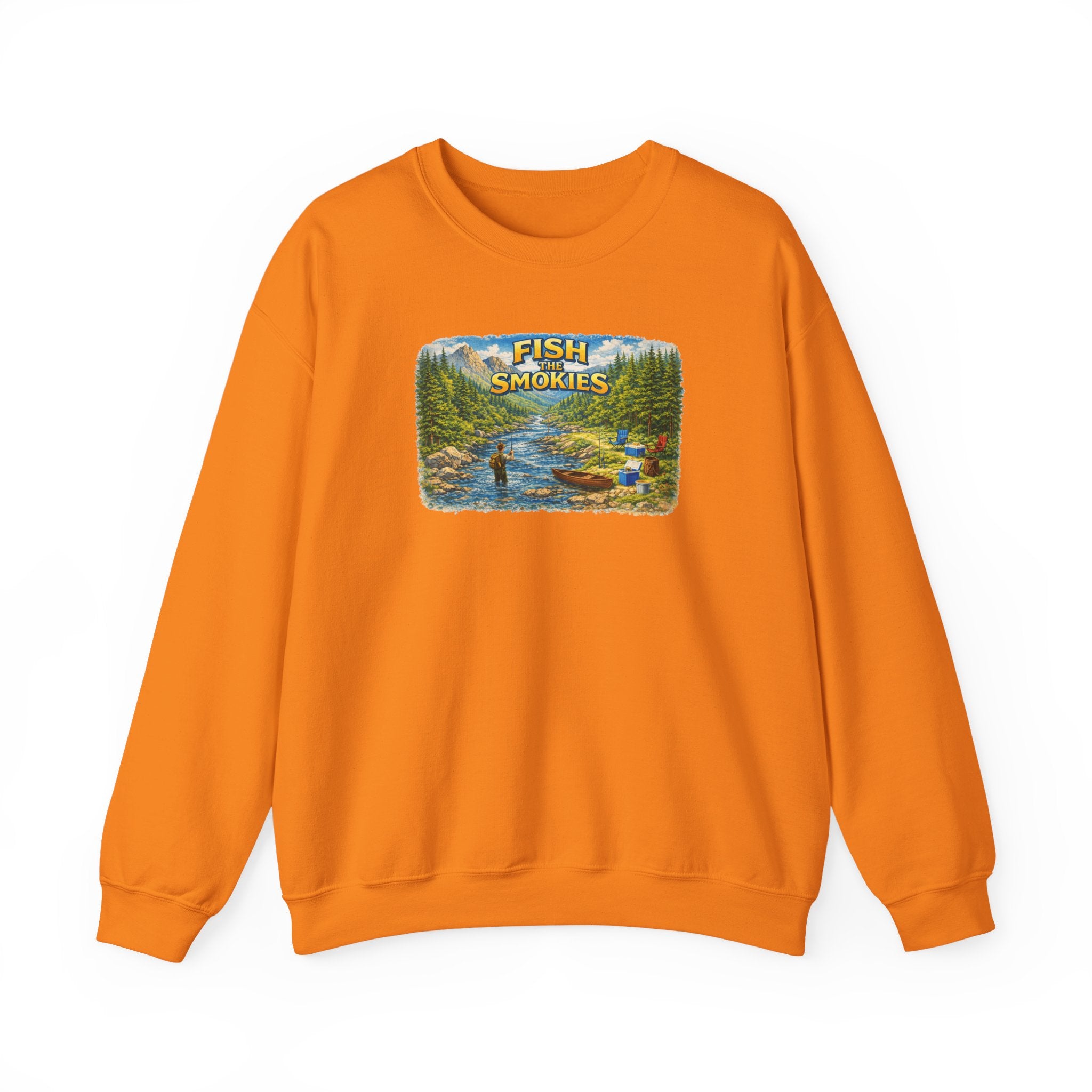 Fish Smokies Fishing Crewneck Unisex Sweatshirt