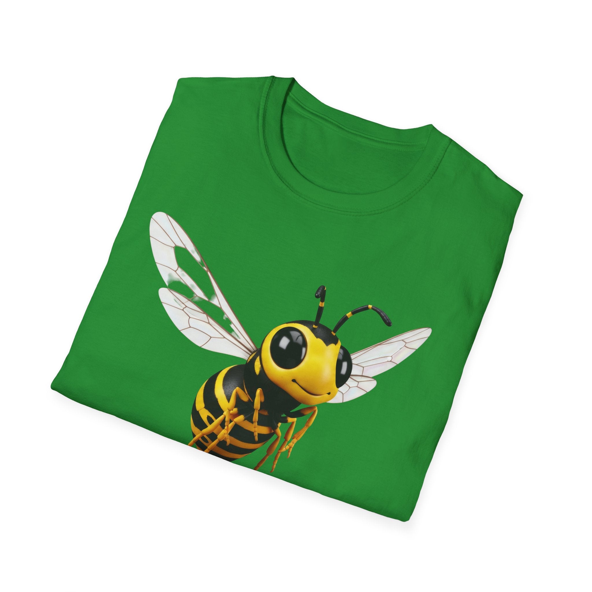 Bee Graphic T-Shirt — Cute Yellow Honeybee Illustration Tee