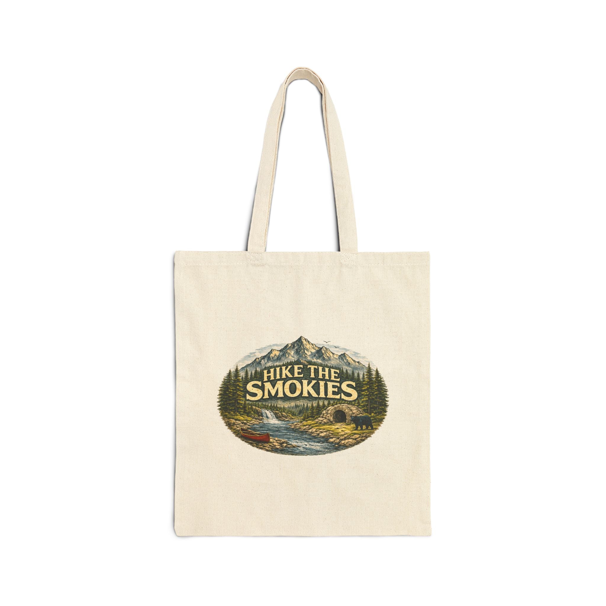 Tote Bag — 'Hike the Smokies' Scenic Mountain Canvas Tote