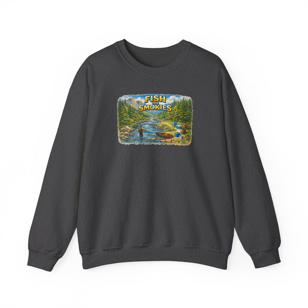 Fish Smokies Fishing Crewneck Unisex Sweatshirt