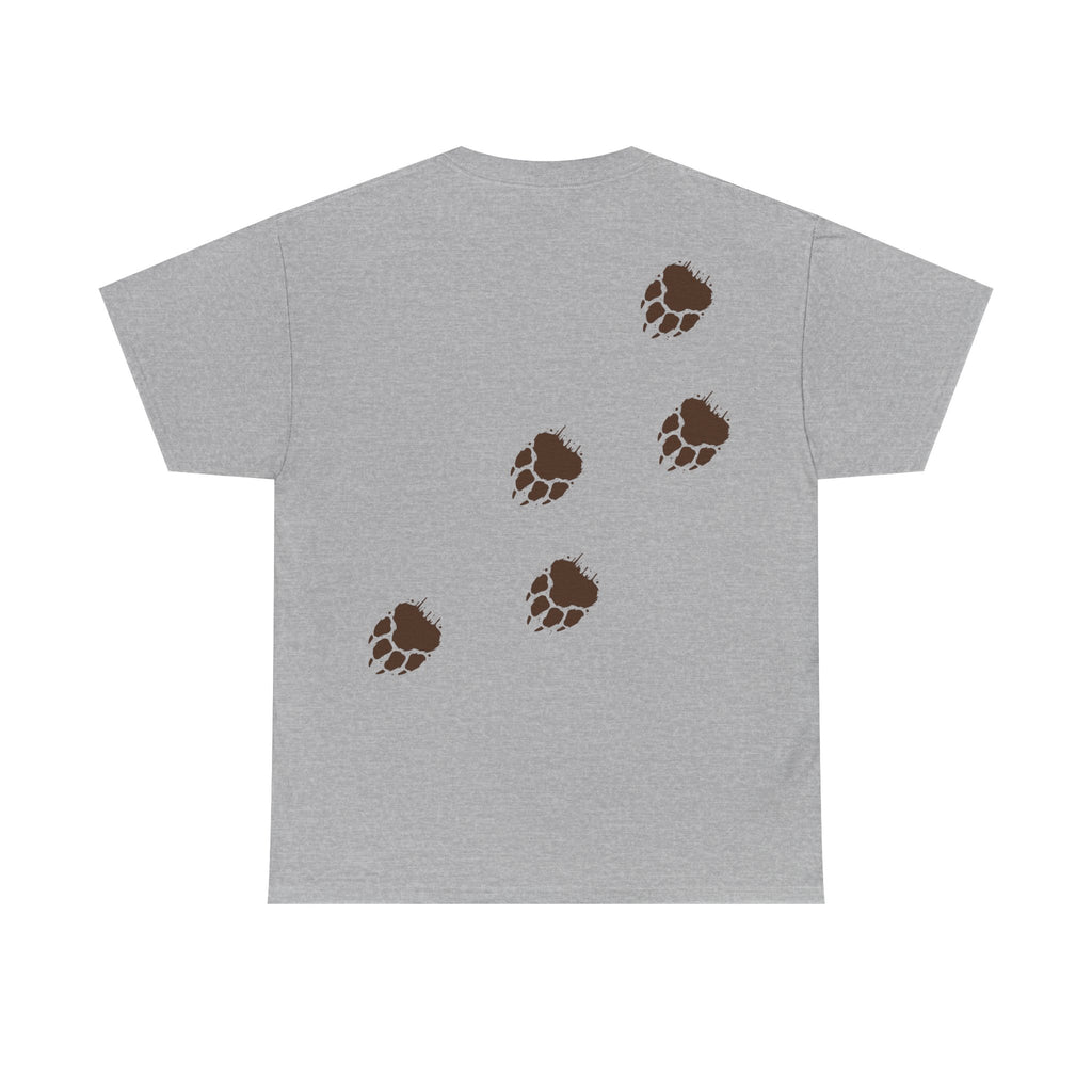 Muddy Bear Pawprint Unisex T‑Shirt — Wildlife Awareness