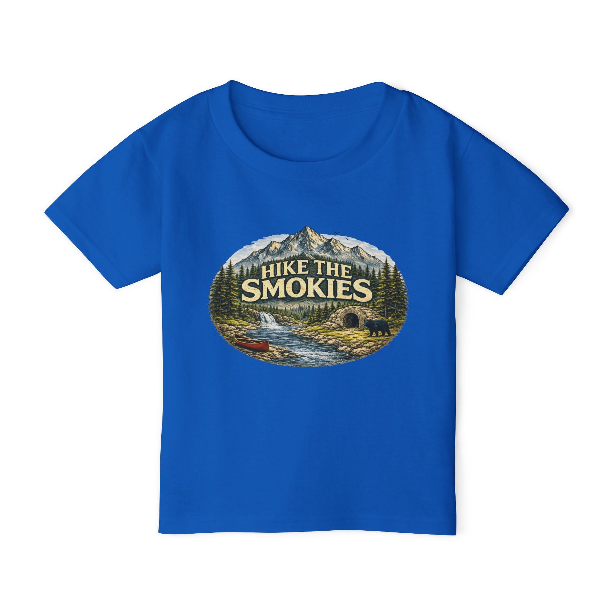 Toddler T‑Shirt — "Hike The Smokies" Mountain & Bear Outdoor Adventure Tee