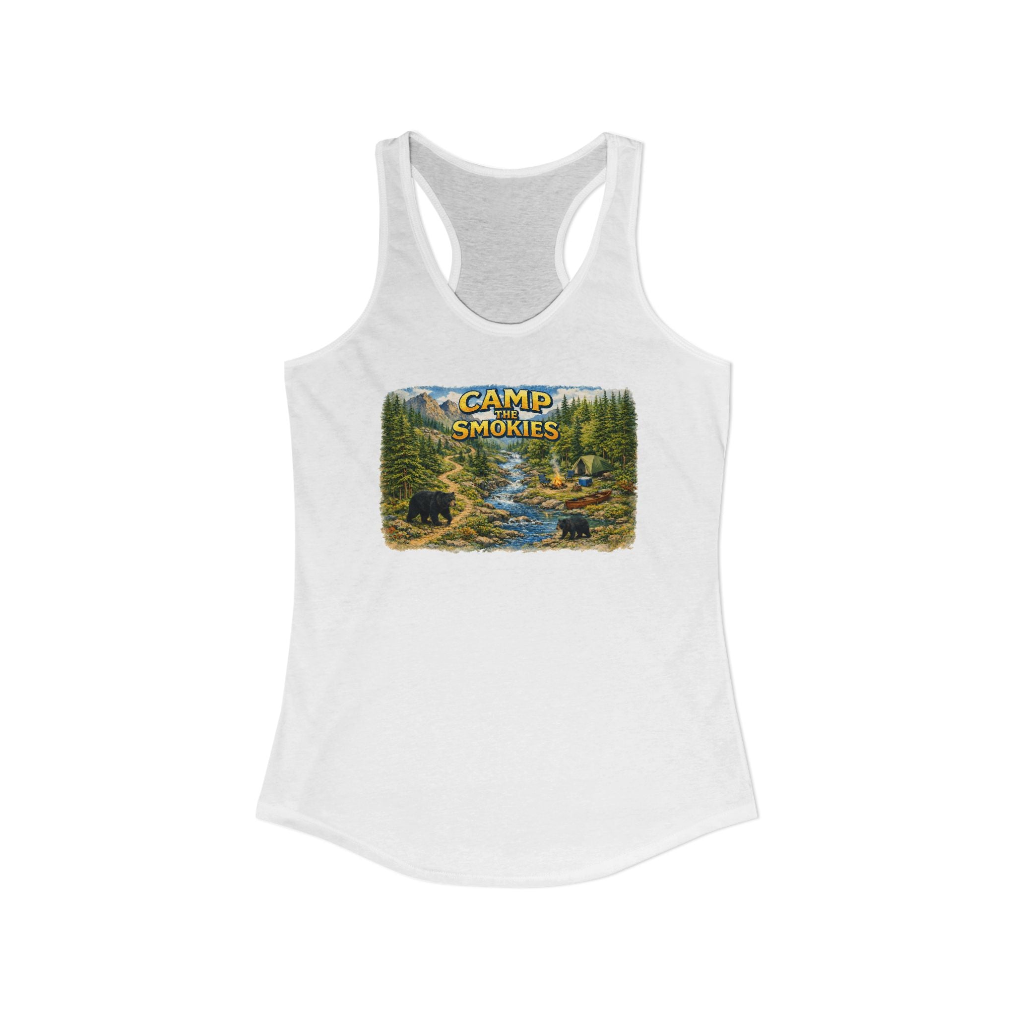 Smoky Mountains Camp River Racerback Tank — Back to Nature