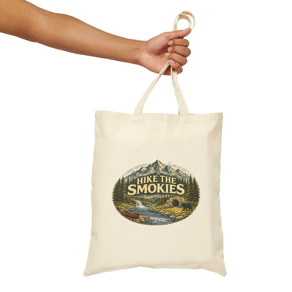 Tote Bag — 'Hike the Smokies' Scenic Mountain Canvas Tote